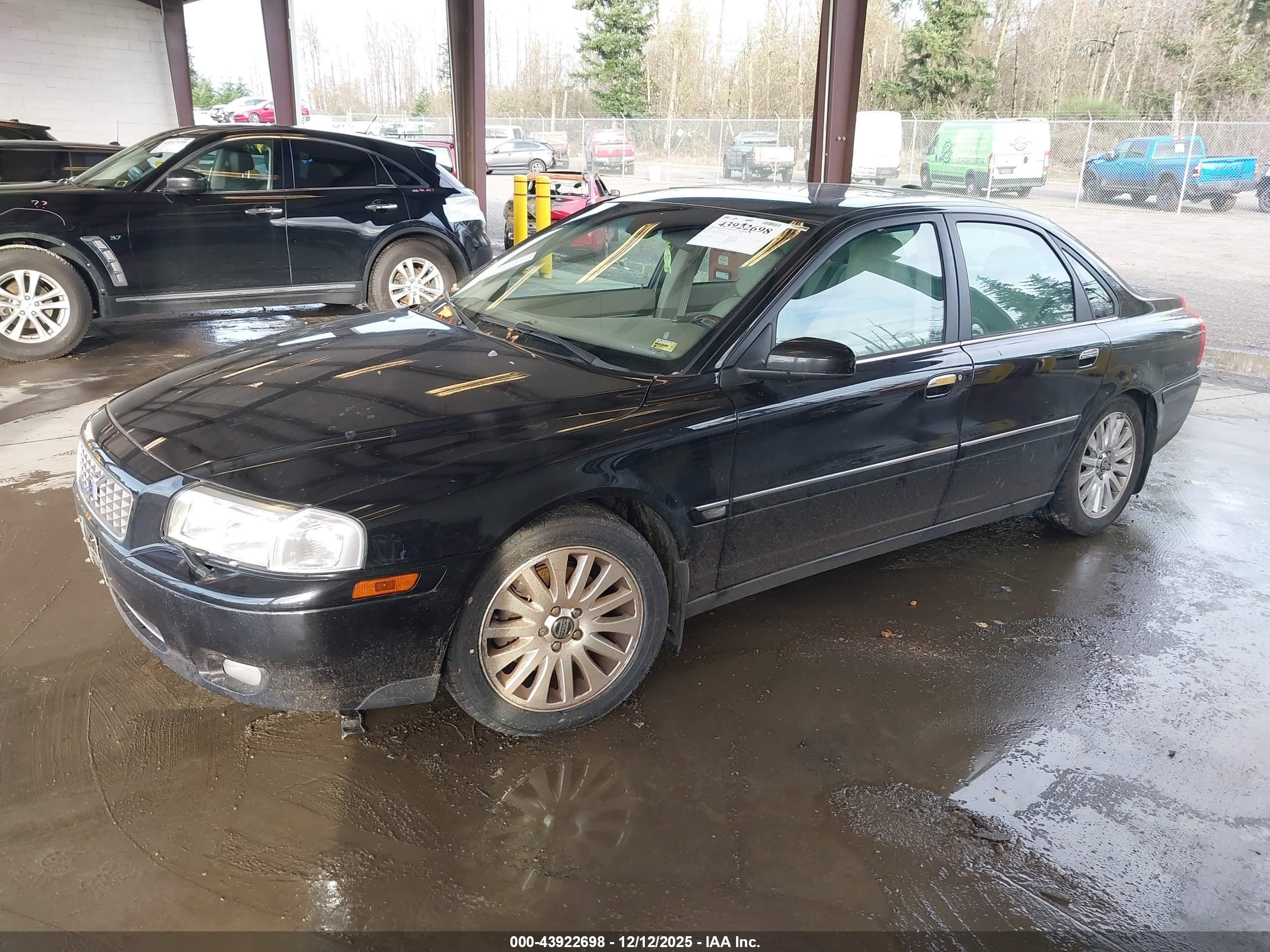 2006 Volvo S80 2.5t Black vin: YV1TH592X61441431