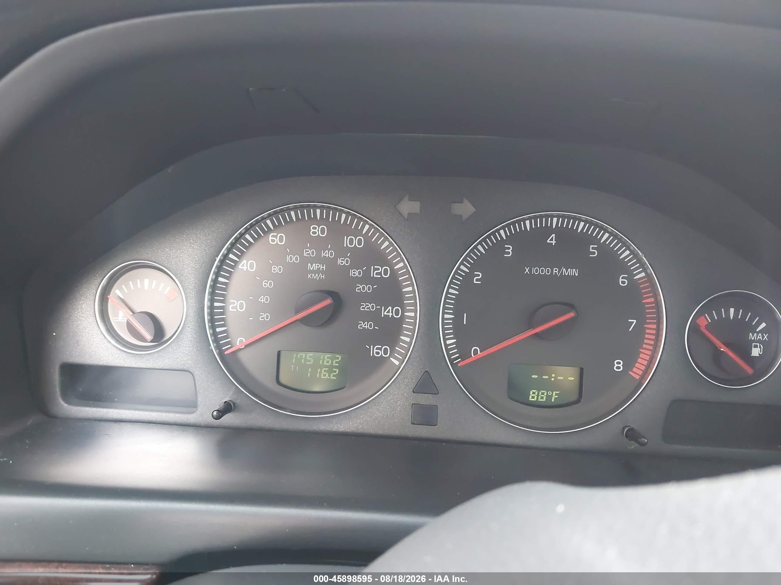 2004 Volvo S80 2.5t White vin: YV1TH59H541360564
