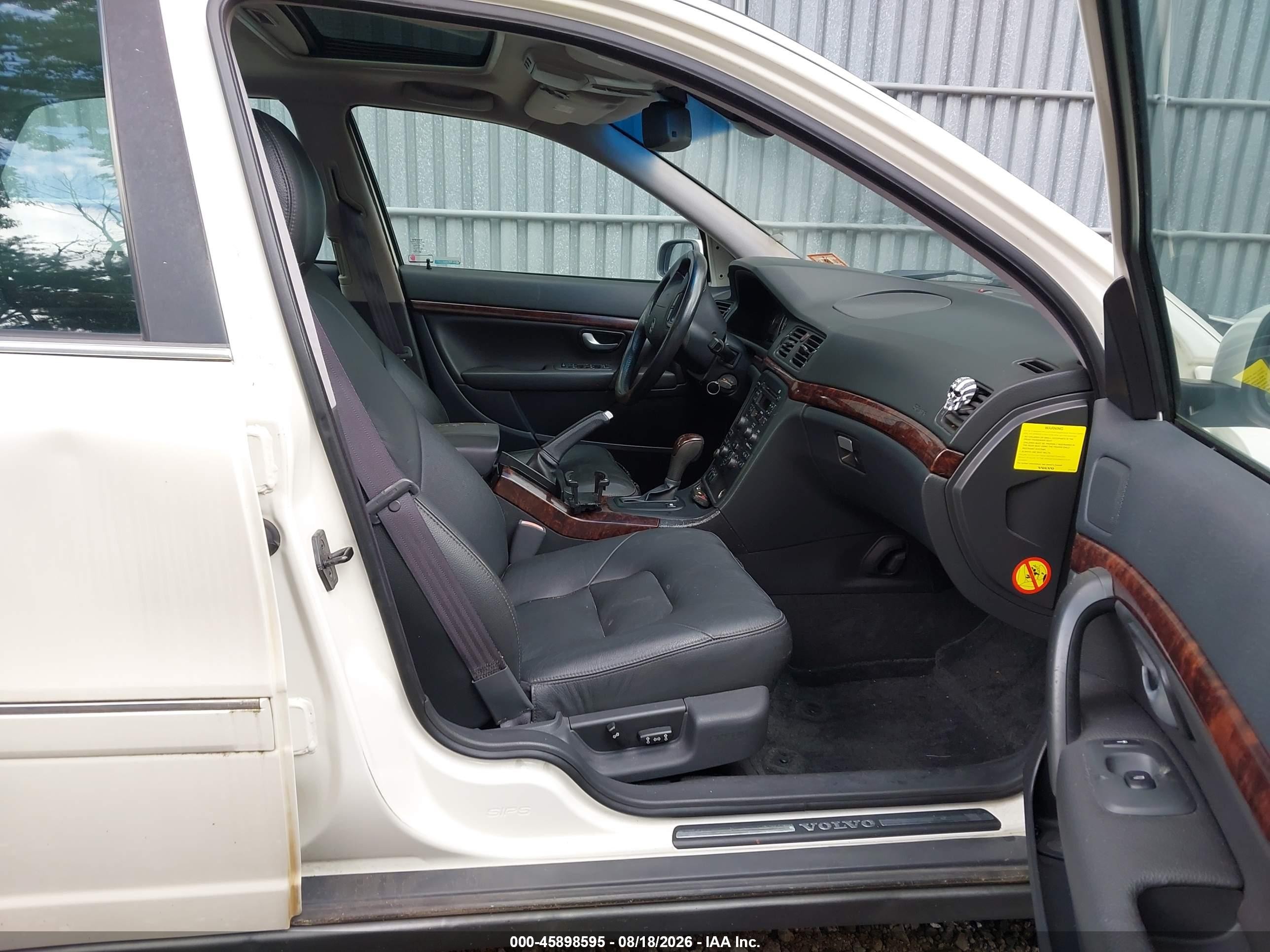 2004 Volvo S80 2.5t White vin: YV1TH59H541360564