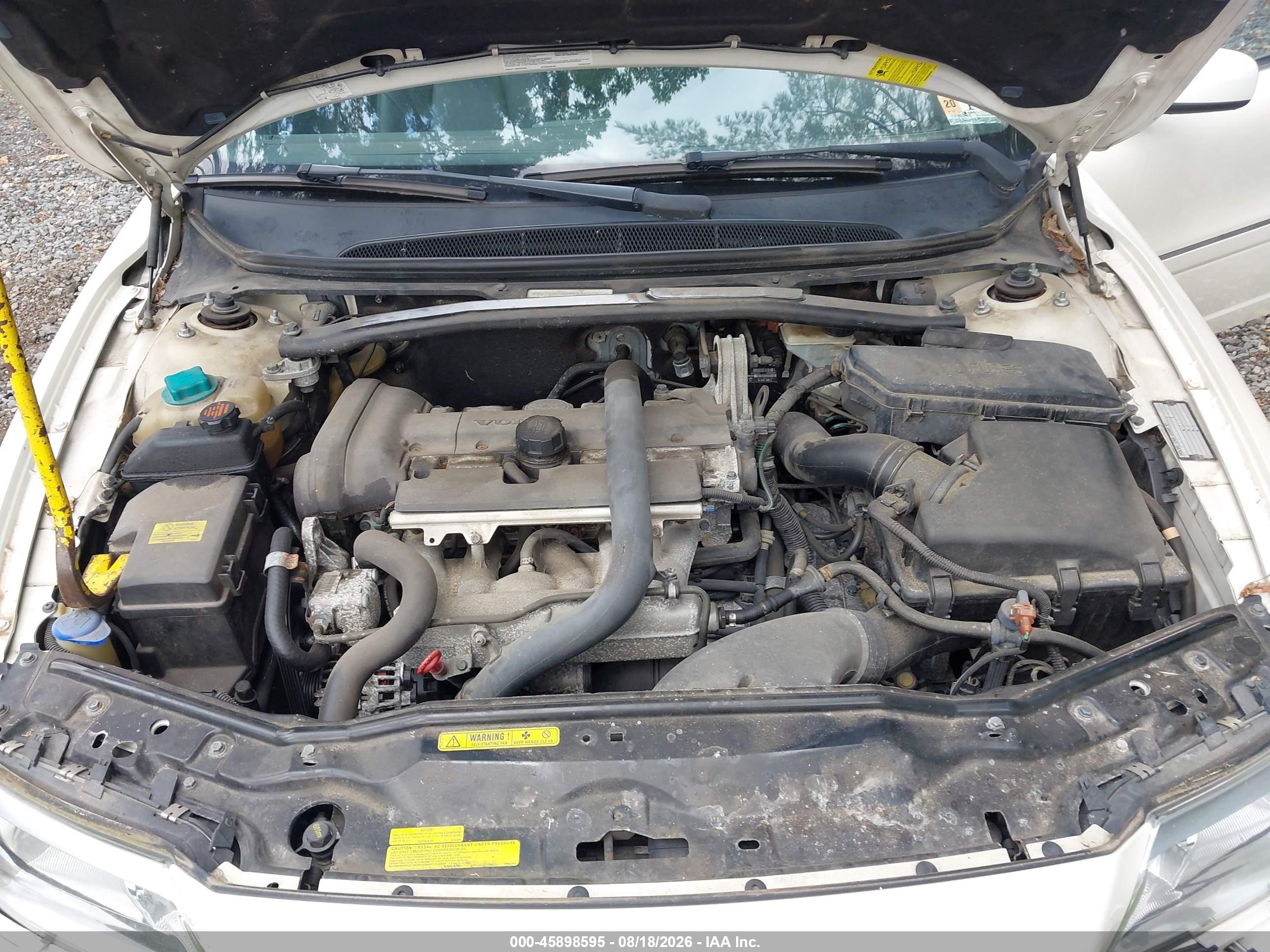 2004 Volvo S80 2.5t White vin: YV1TH59H541360564