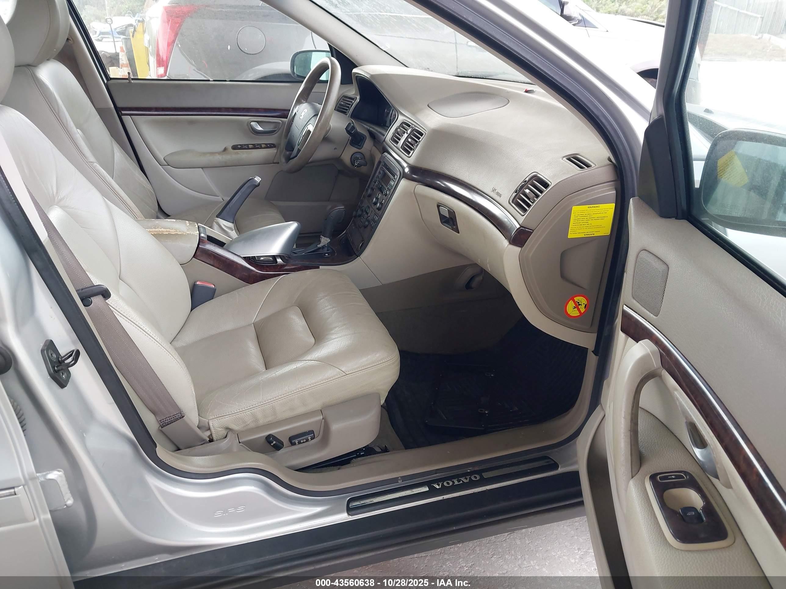 2004 Volvo S80 2.5t Silver vin: YV1TH59H641366454