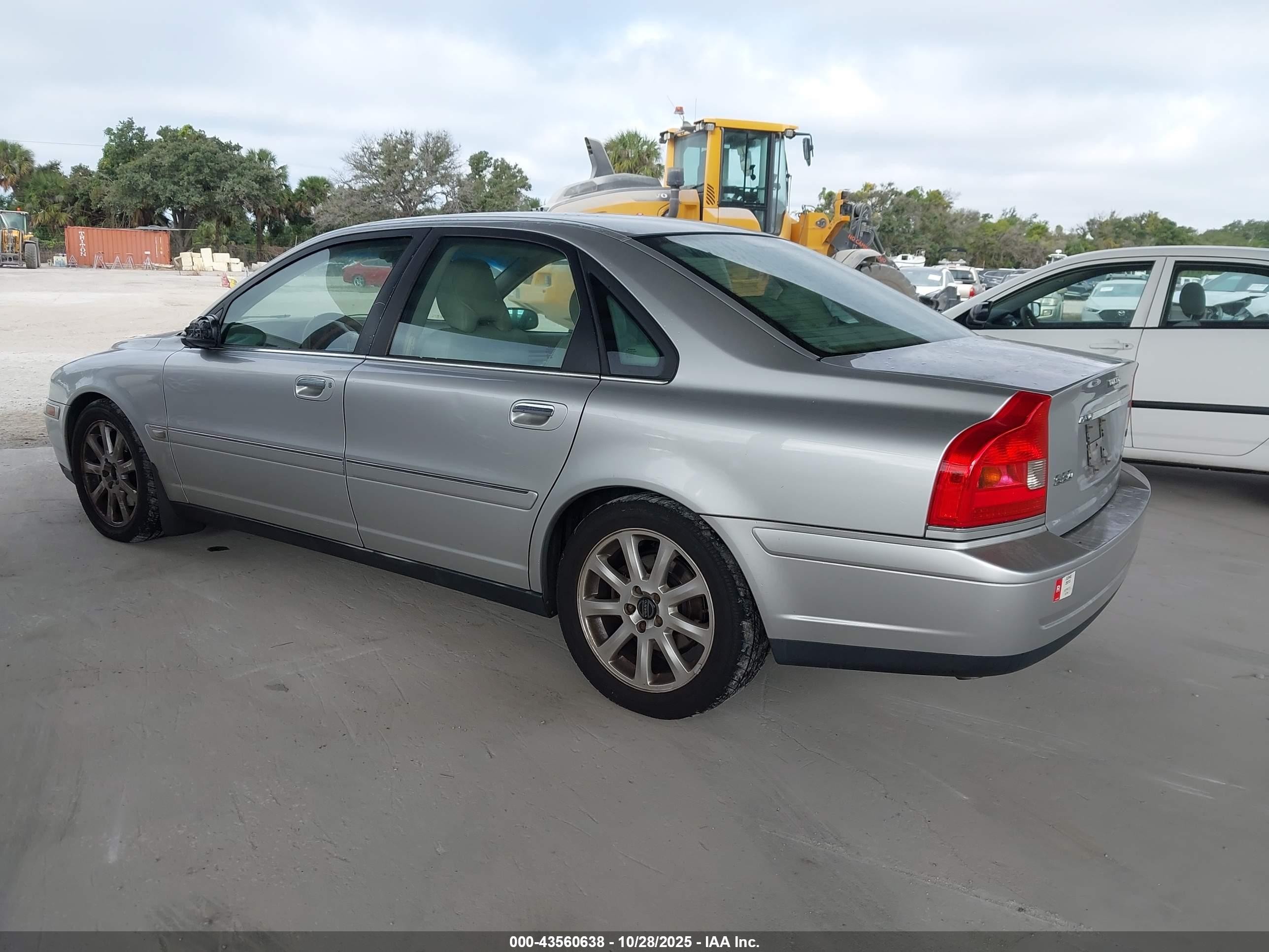 2004 Volvo S80 2.5t Silver vin: YV1TH59H641366454