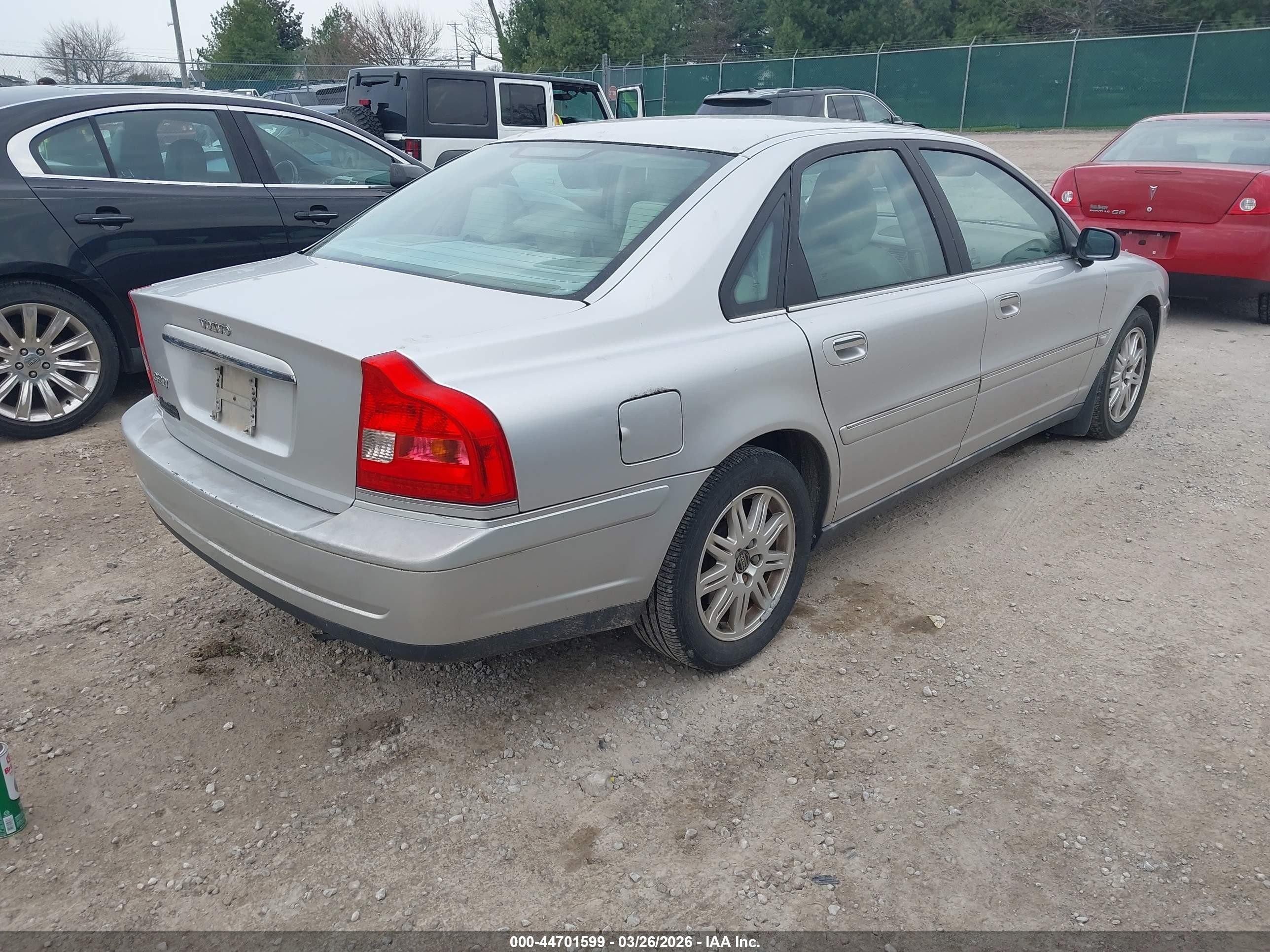 2005 Volvo S80 2.5t Silver vin: YV1TS592051401004