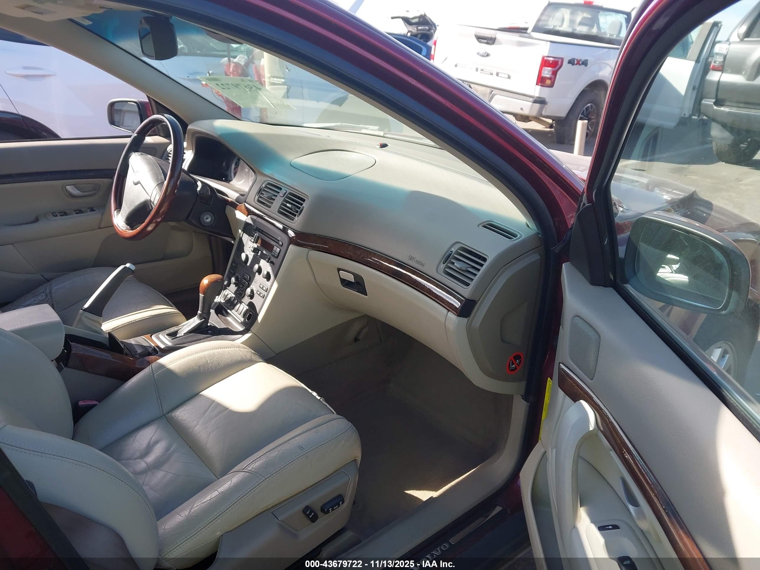 2006 Volvo S80 2.5t Red vin: YV1TS592061428866