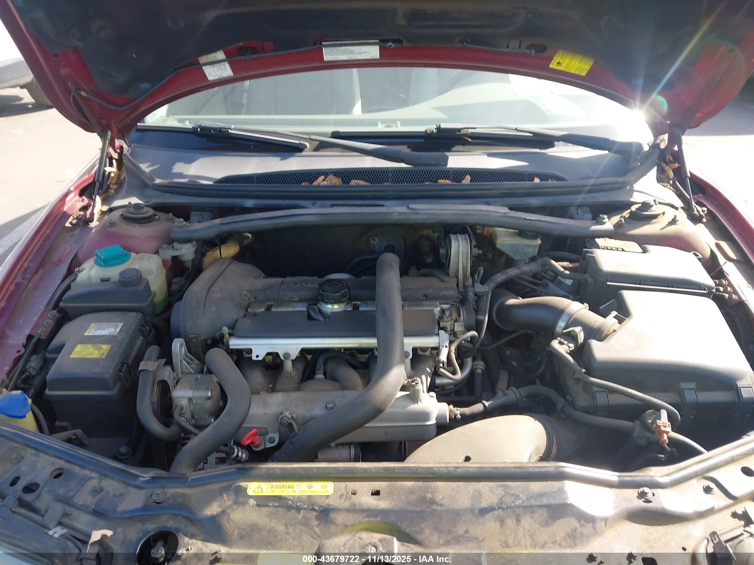 2006 Volvo S80 2.5t Red vin: YV1TS592061428866