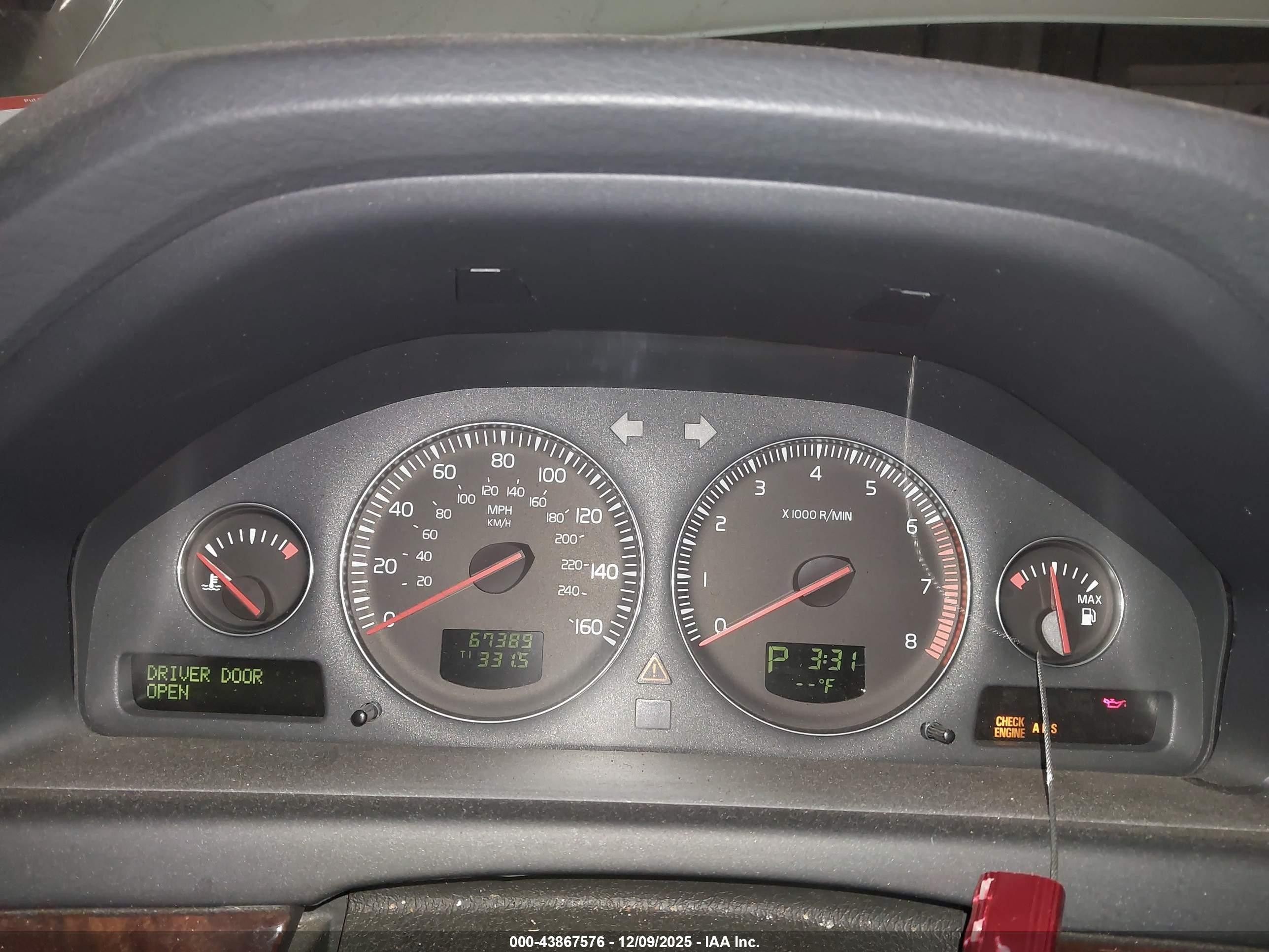 2005 Volvo S80 2.5t White vin: YV1TS592151411086