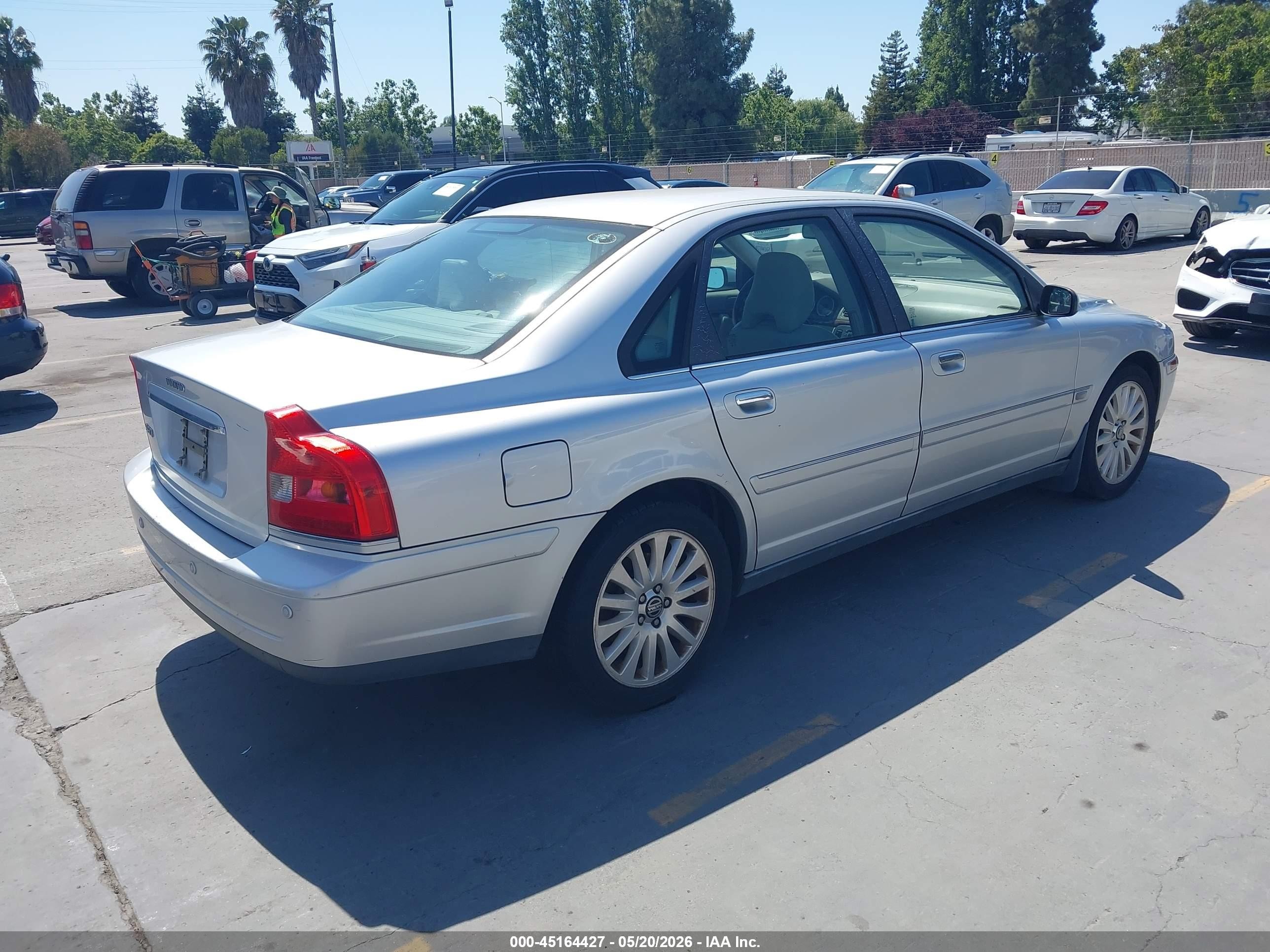 2006 Volvo S80 2.5t Silver vin: YV1TS592261431235