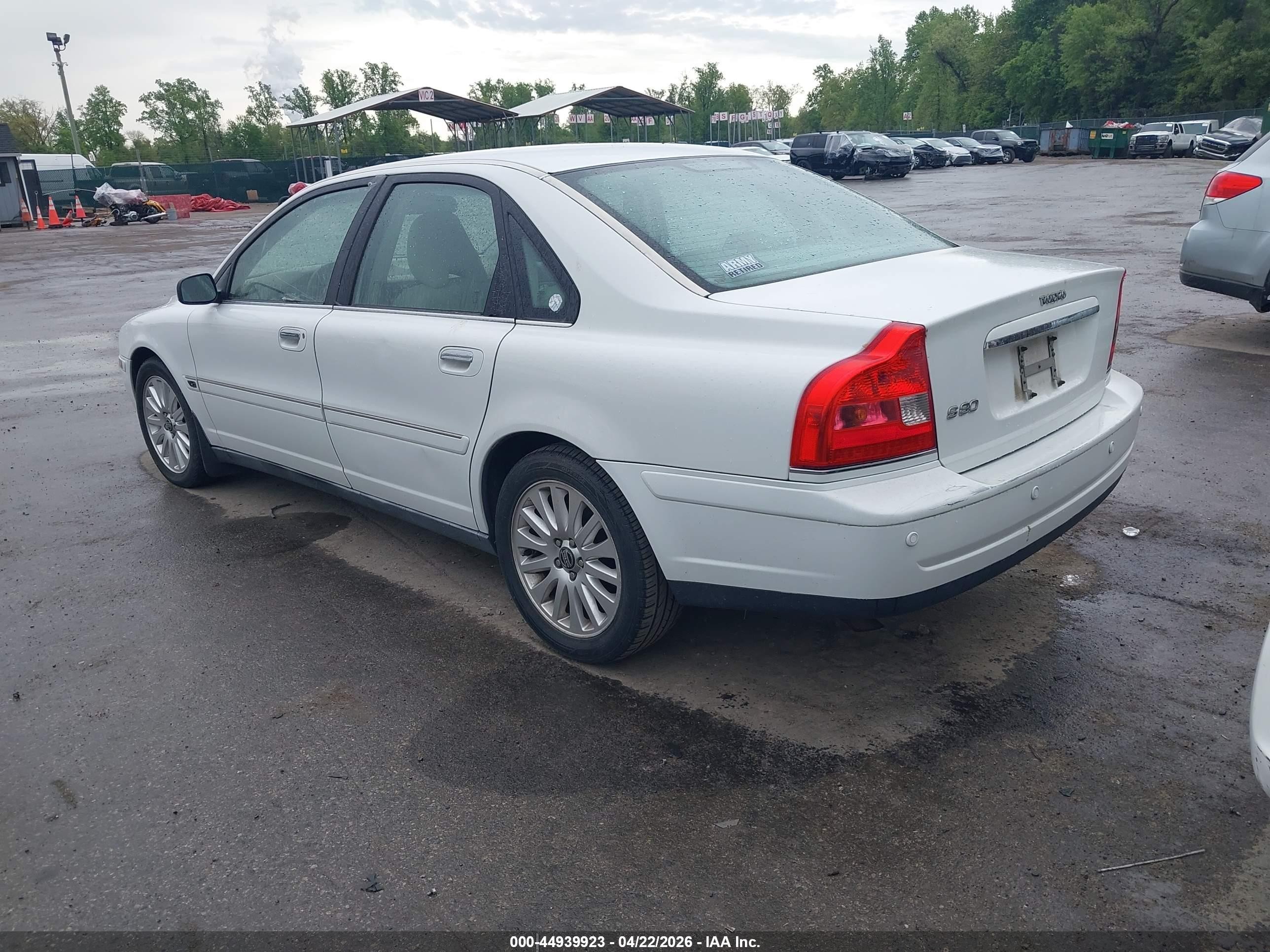 2006 Volvo S80 2.5t White vin: YV1TS592361434225
