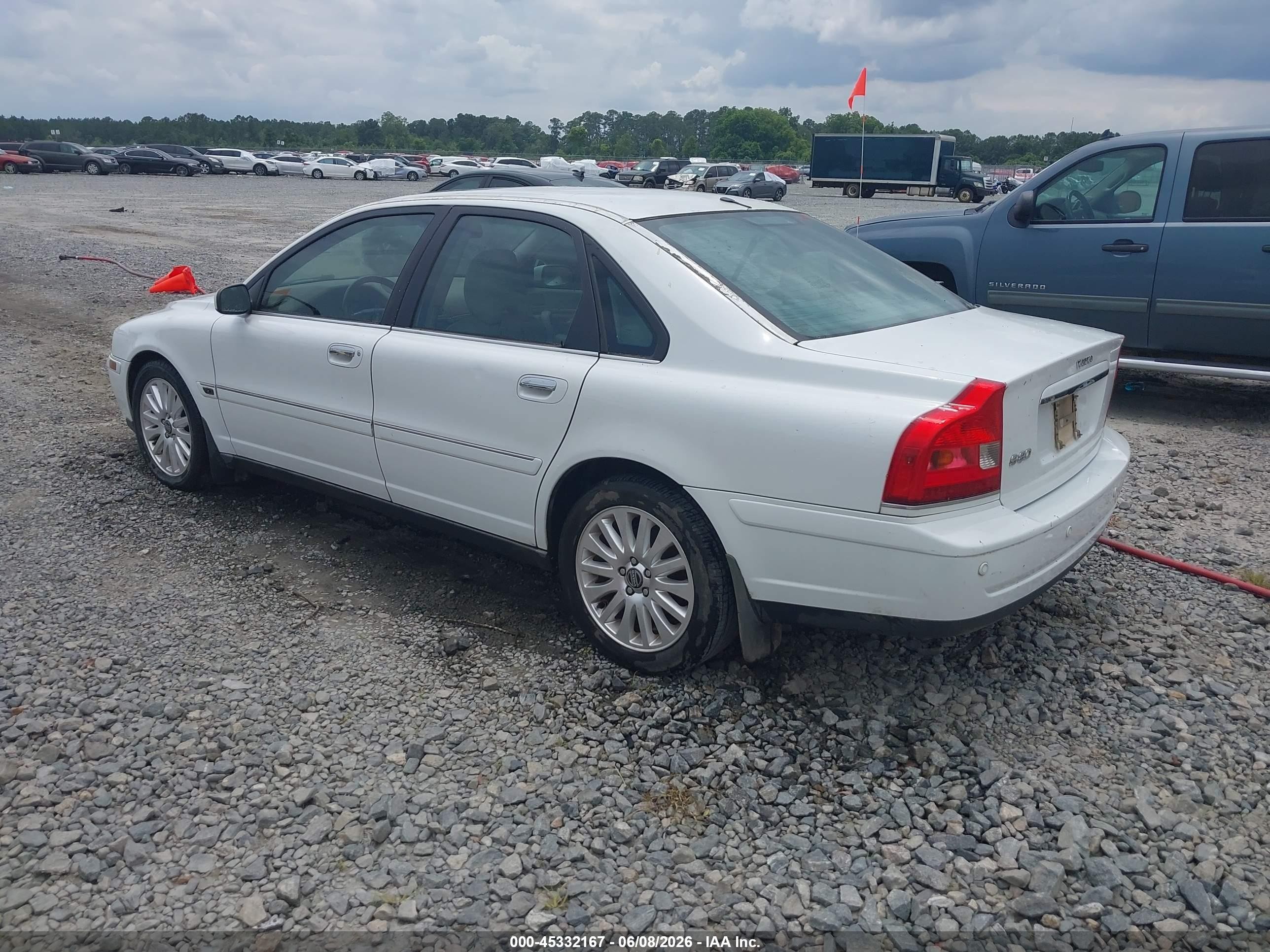 2006 Volvo S80 2.5t White vin: YV1TS592361435617