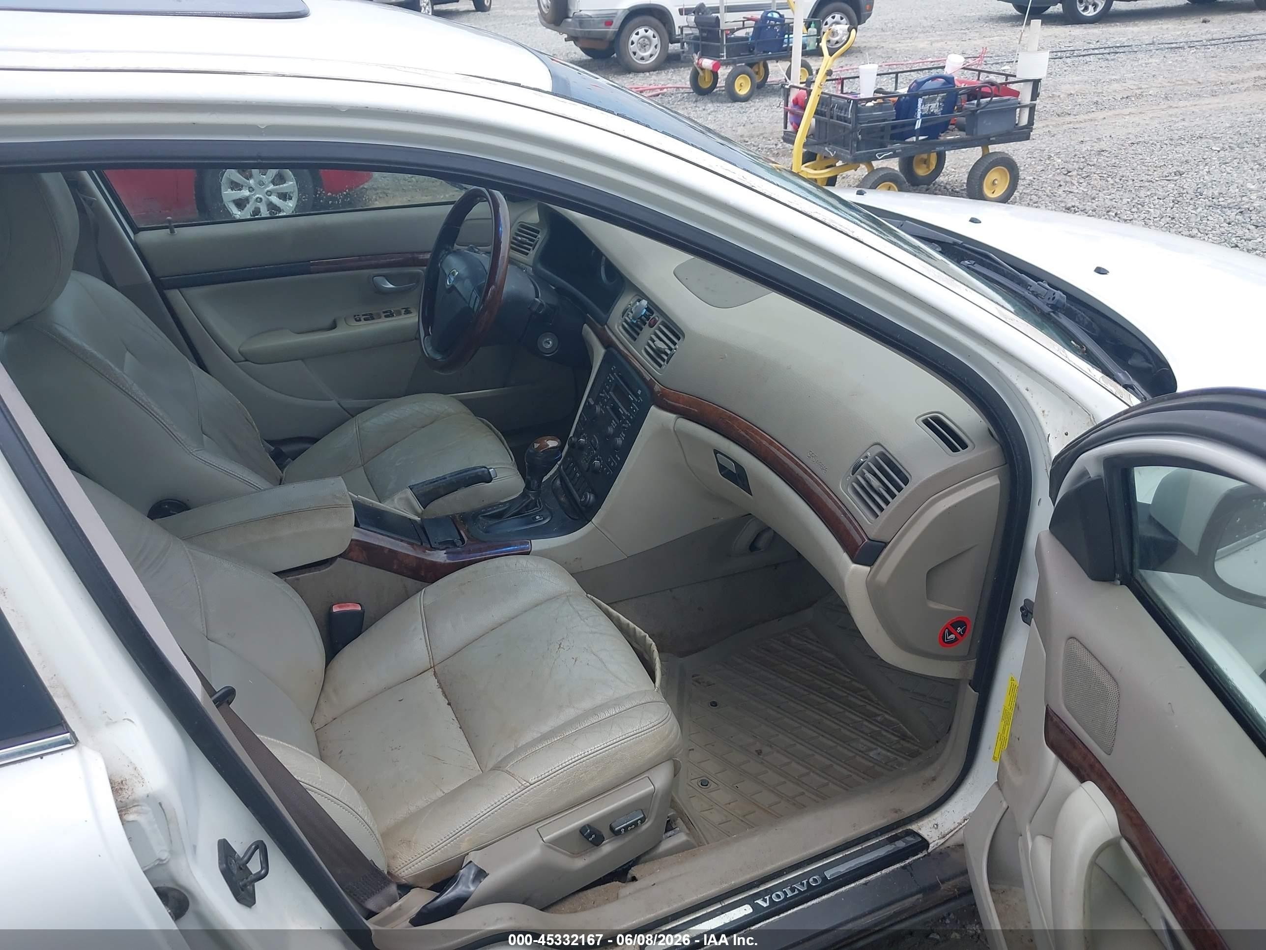 2006 Volvo S80 2.5t White vin: YV1TS592361435617