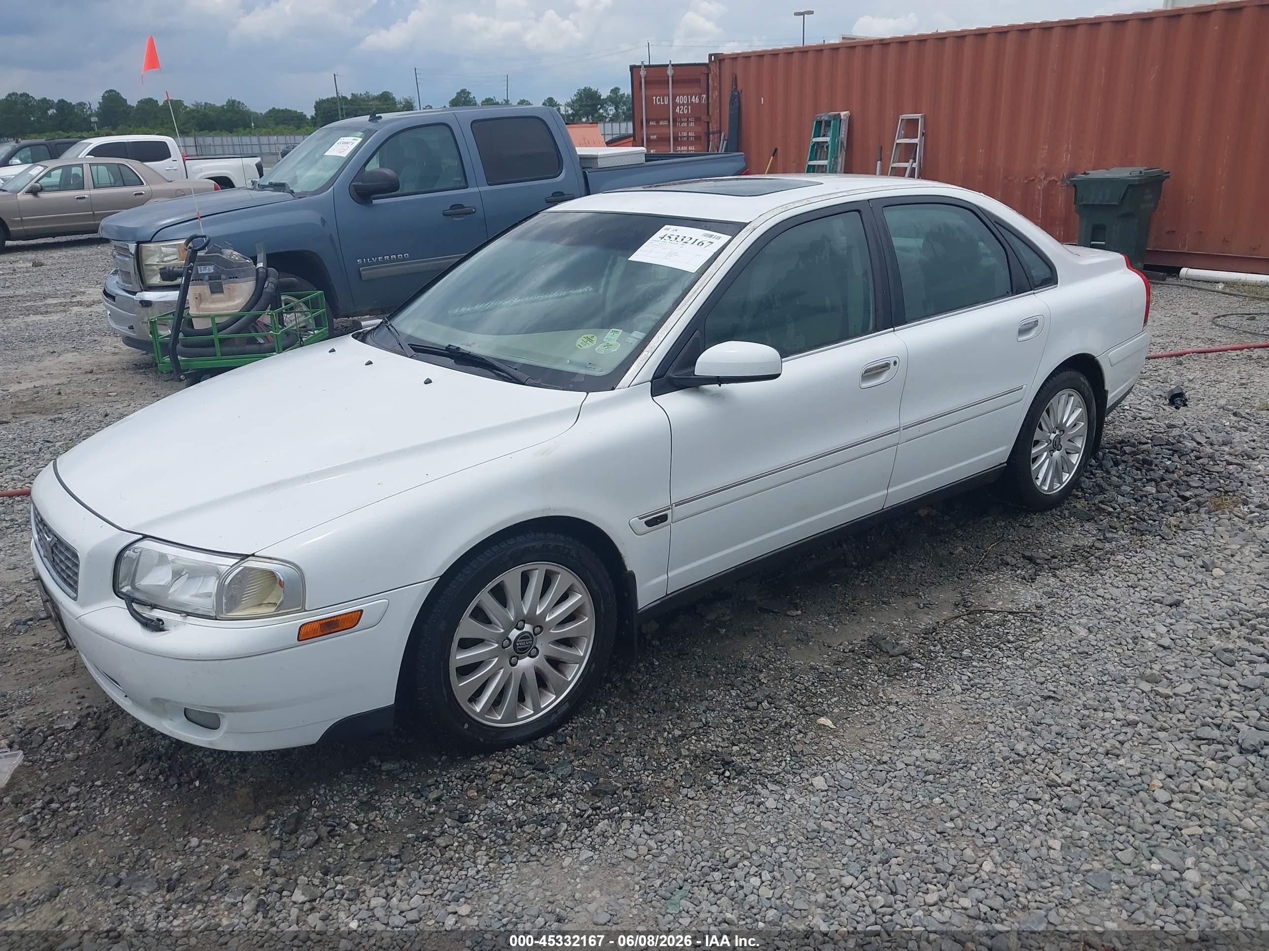 2006 Volvo S80 2.5t White vin: YV1TS592361435617