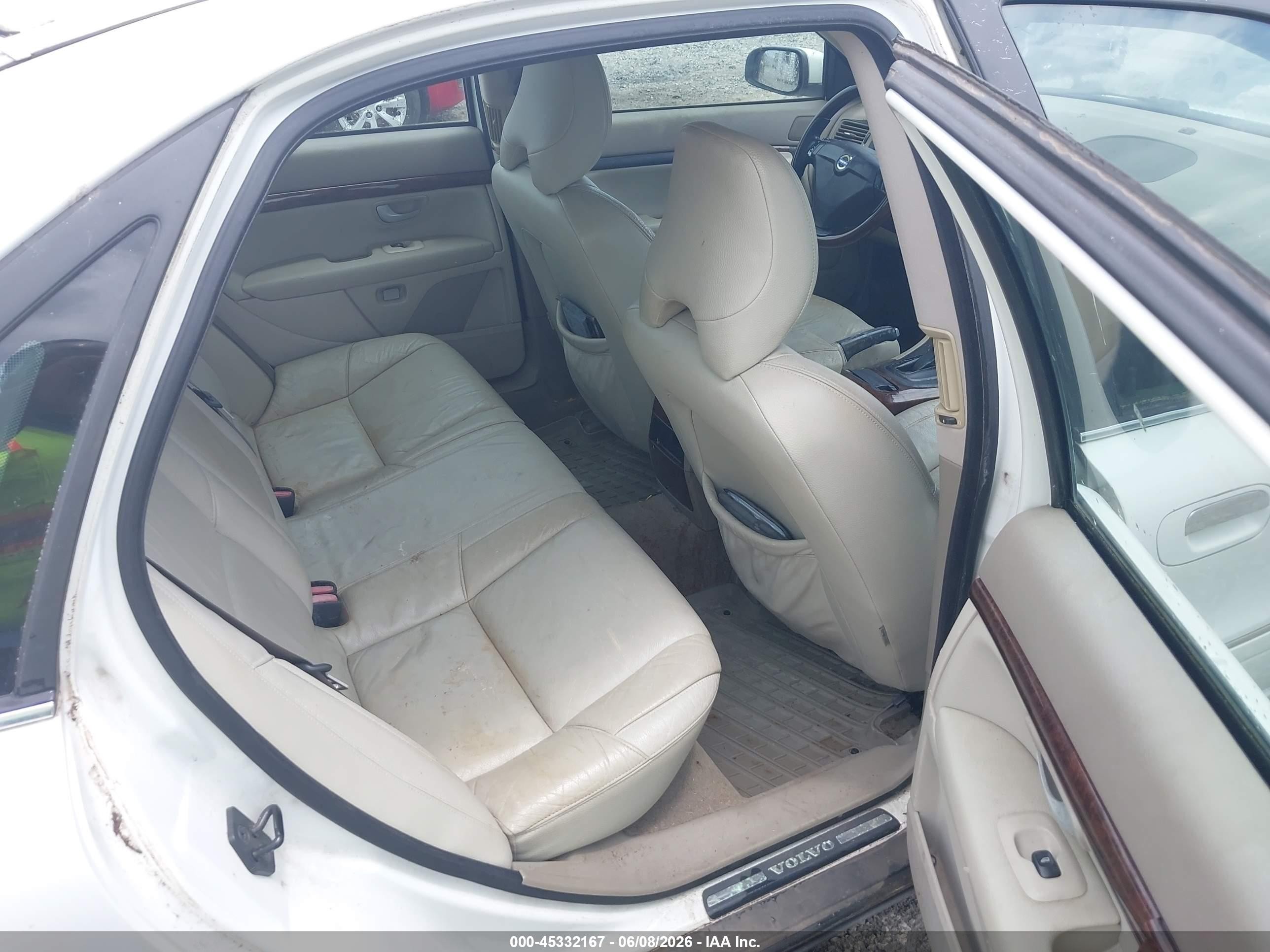 2006 Volvo S80 2.5t White vin: YV1TS592361435617