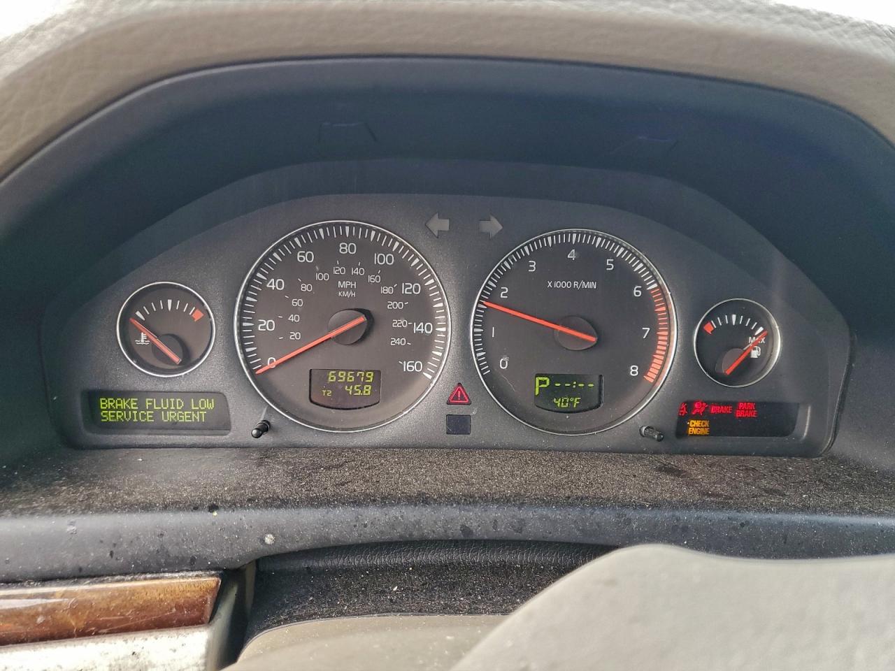 2005 Volvo S80 2.5t Silver vin: YV1TS592451414757