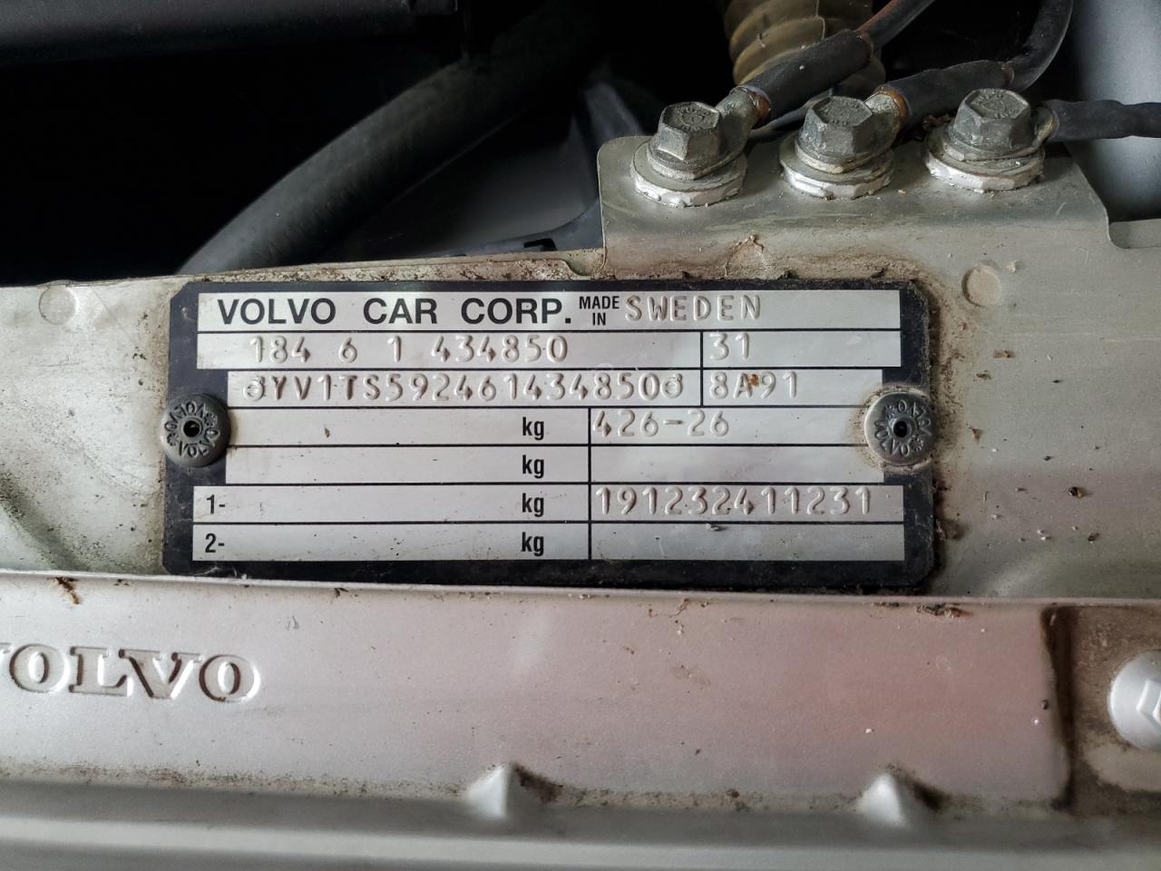 2006 Volvo S80 2.5t Gold vin: YV1TS592461434850