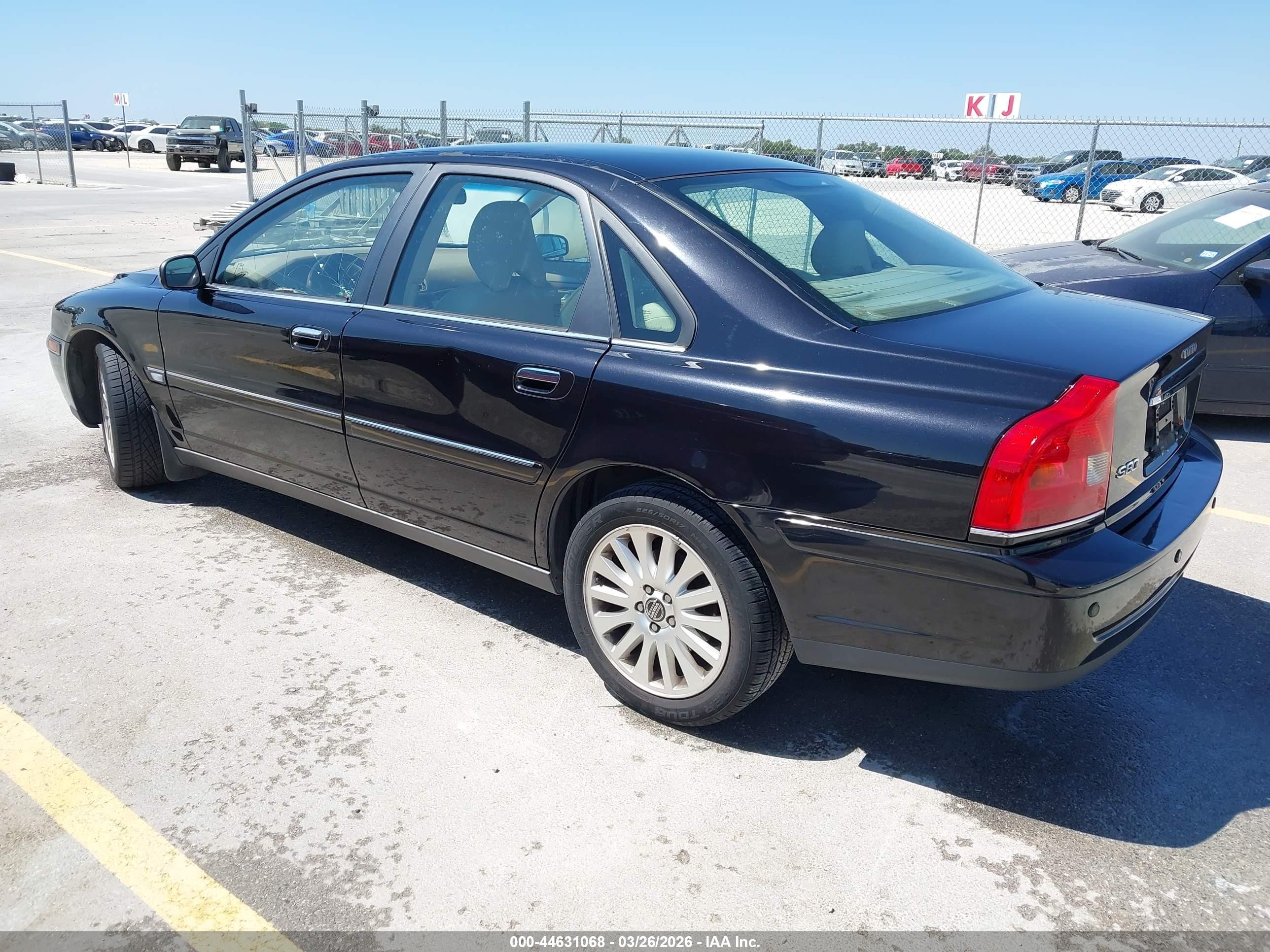 2006 Volvo S80 2.5t Black vin: YV1TS592461436811