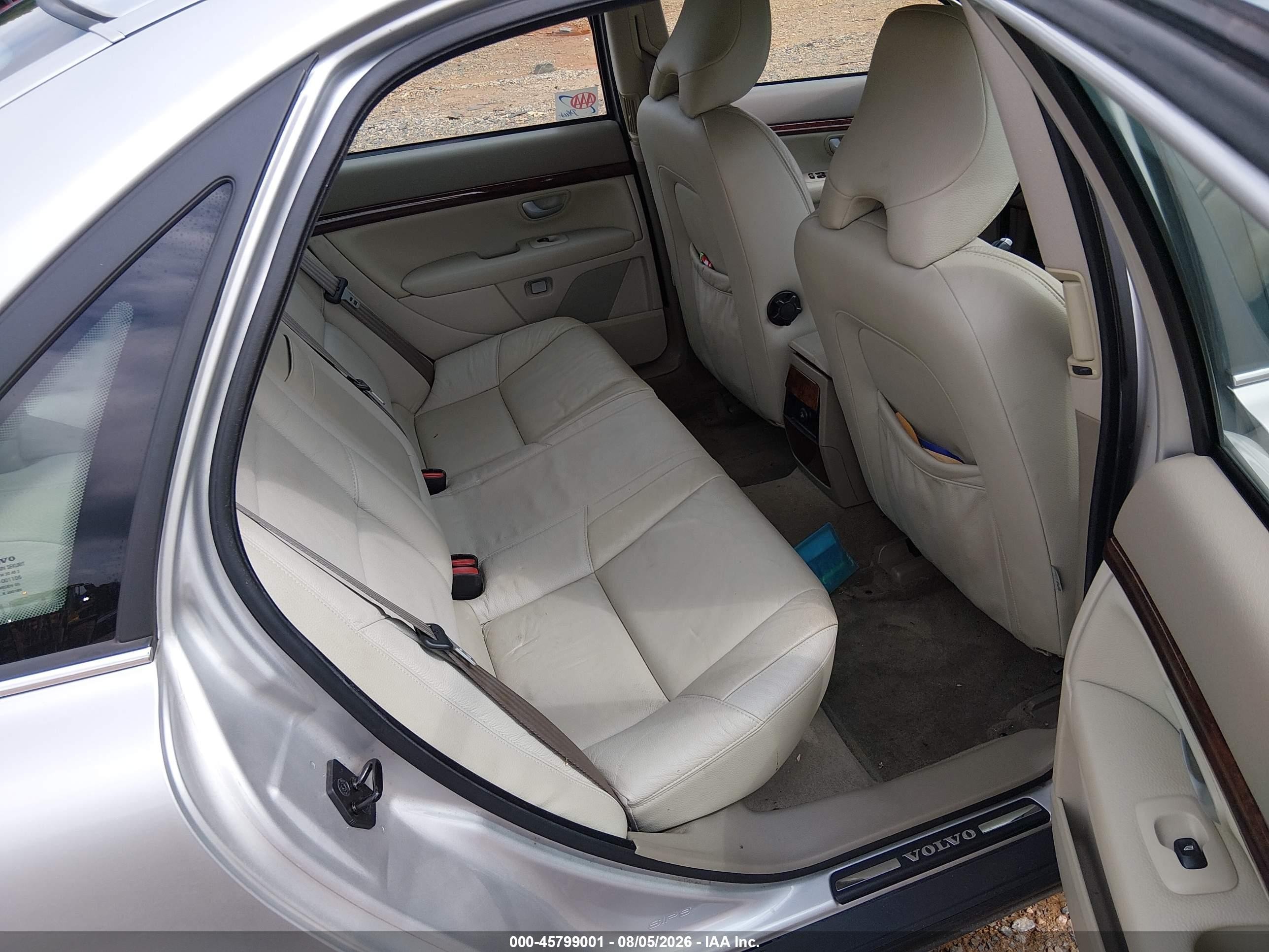 2006 Volvo S80 2.5t Silver vin: YV1TS592461441068