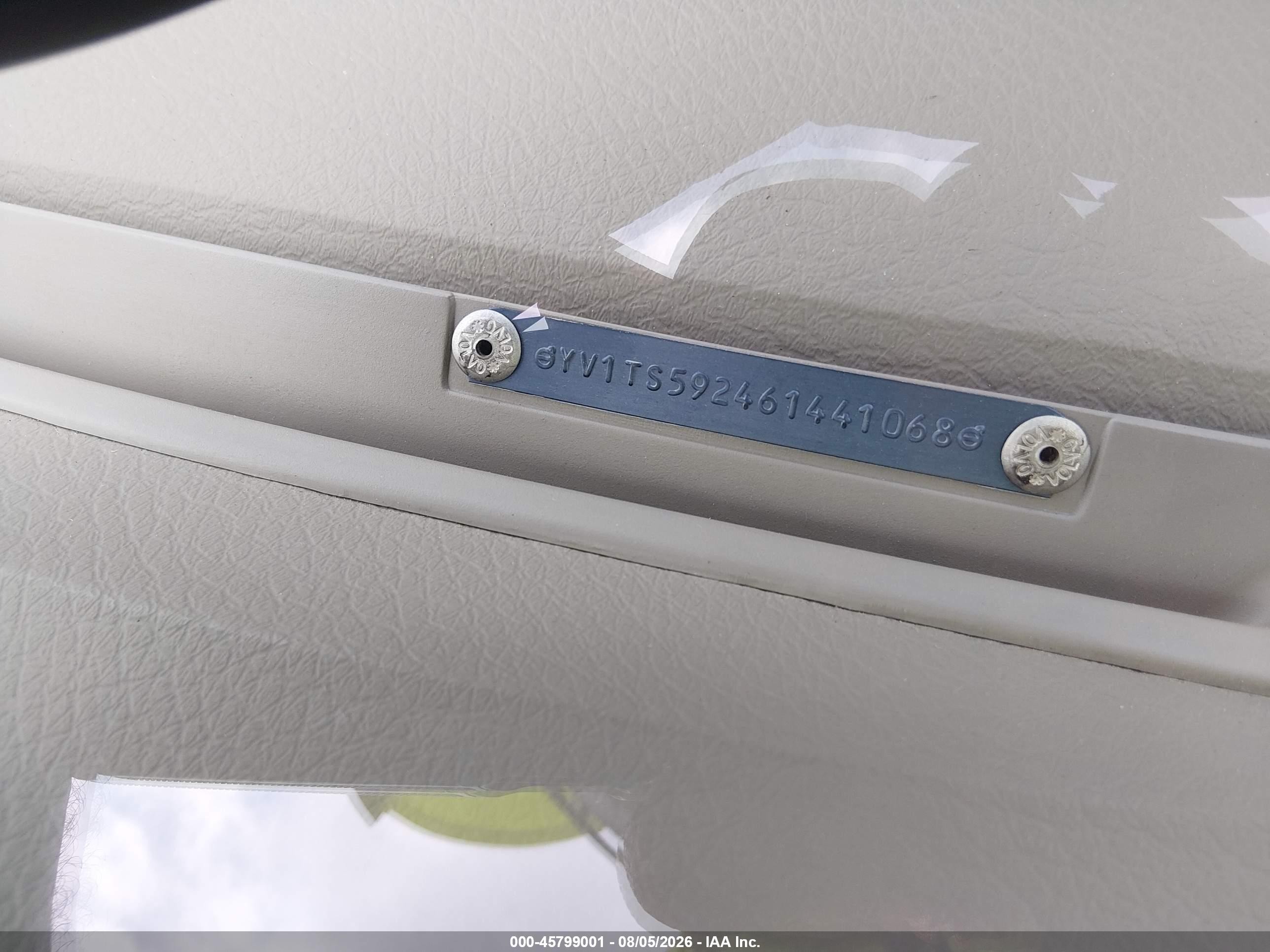 2006 Volvo S80 2.5t Silver vin: YV1TS592461441068