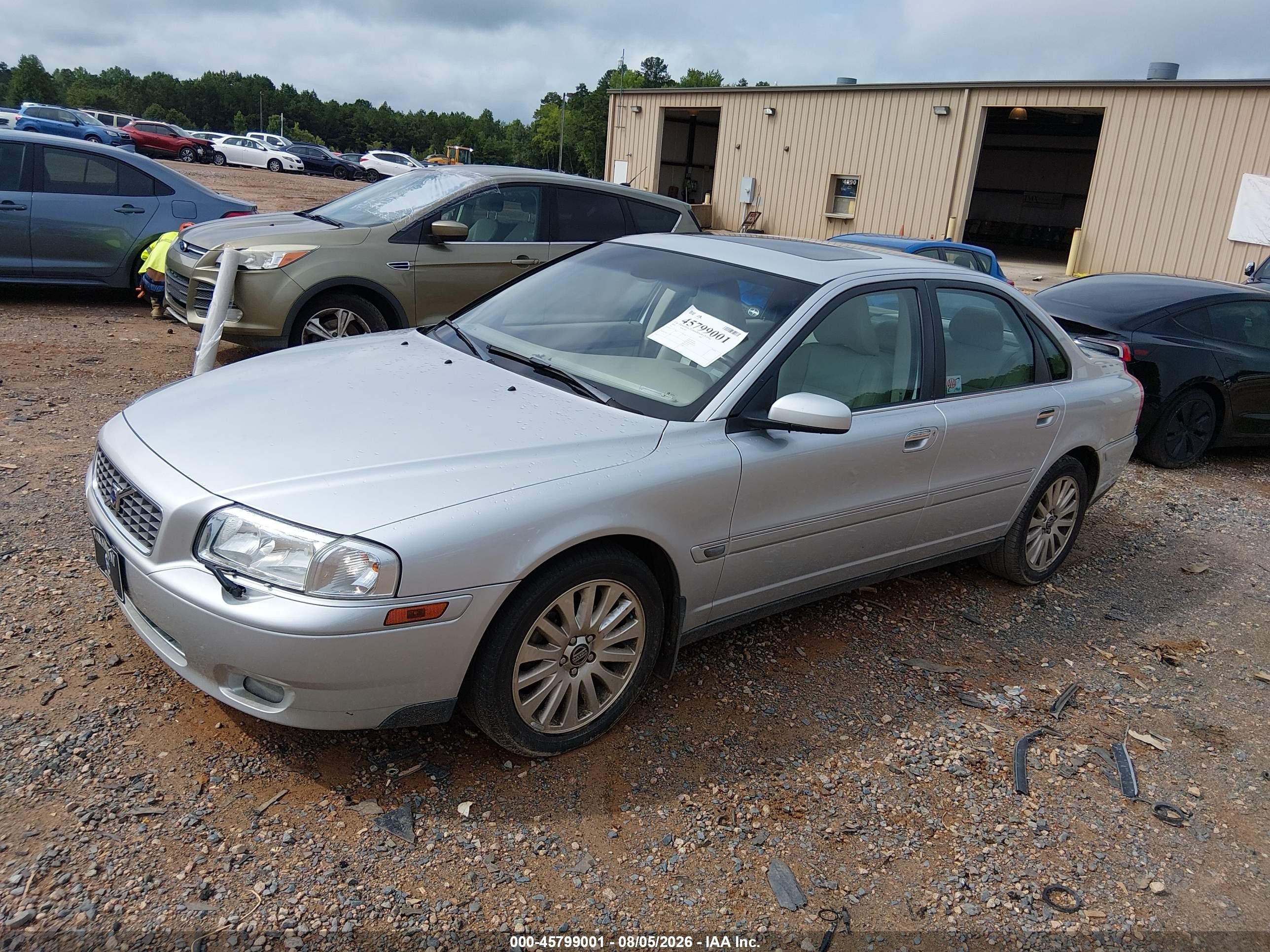 2006 Volvo S80 2.5t Silver vin: YV1TS592461441068