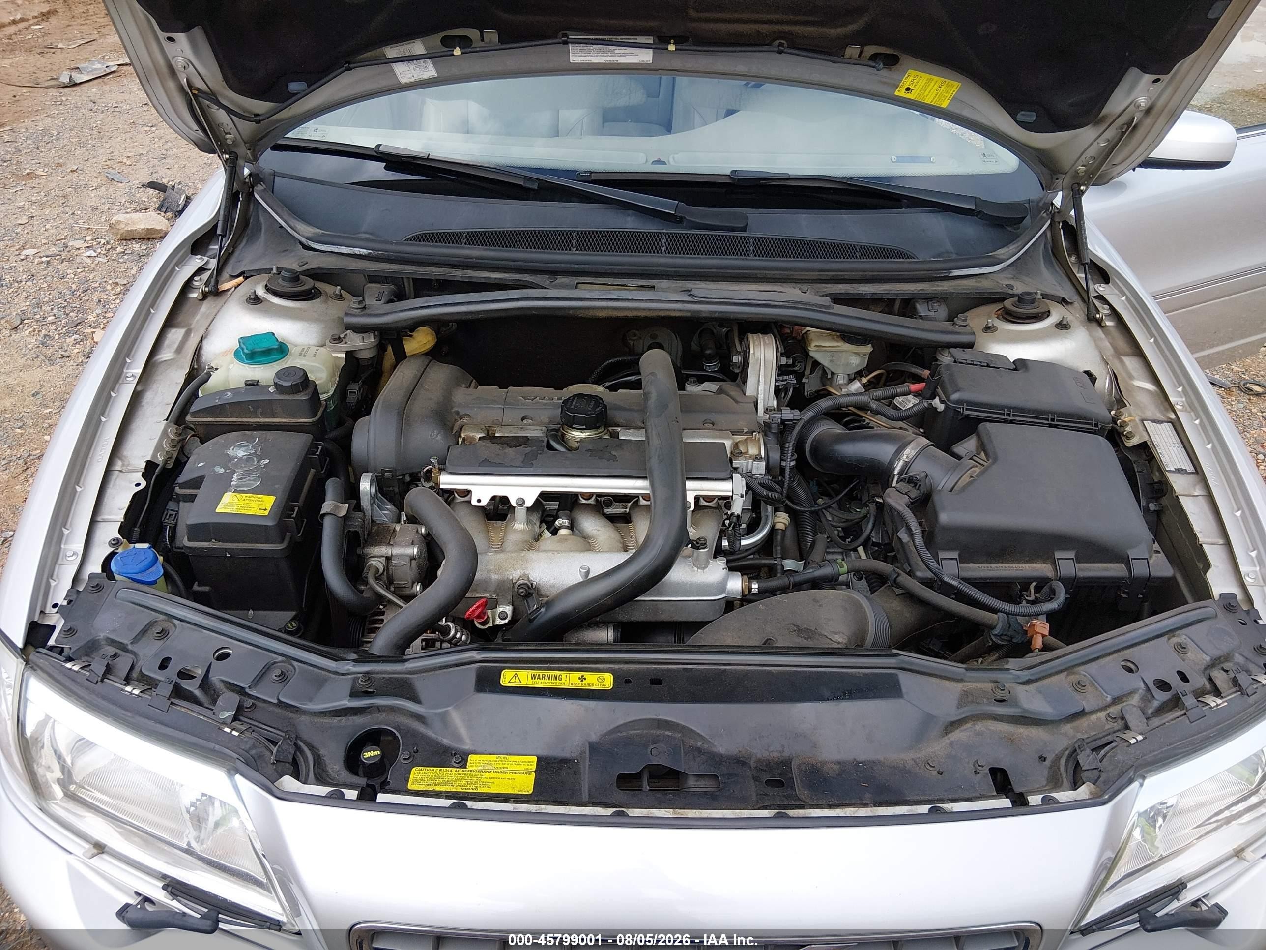 2006 Volvo S80 2.5t Silver vin: YV1TS592461441068