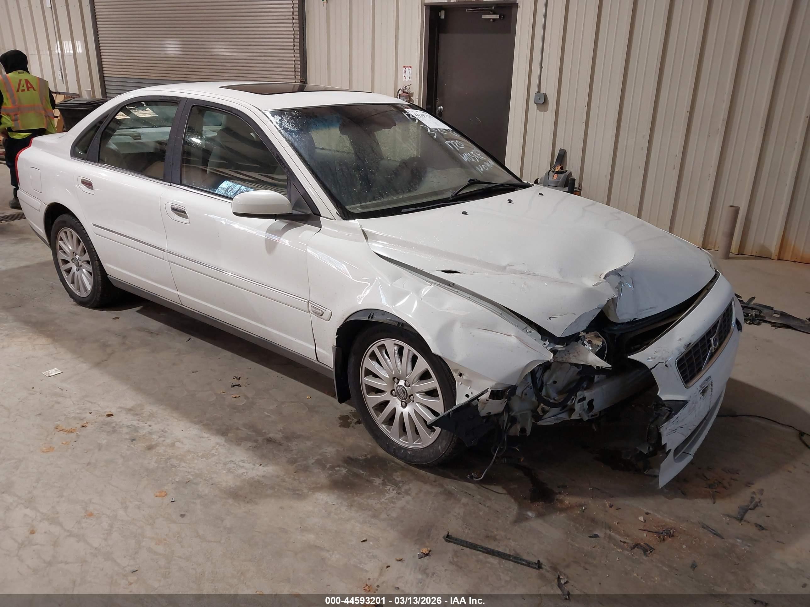 2006 Volvo S80 2.5t White vin: YV1TS592461441720