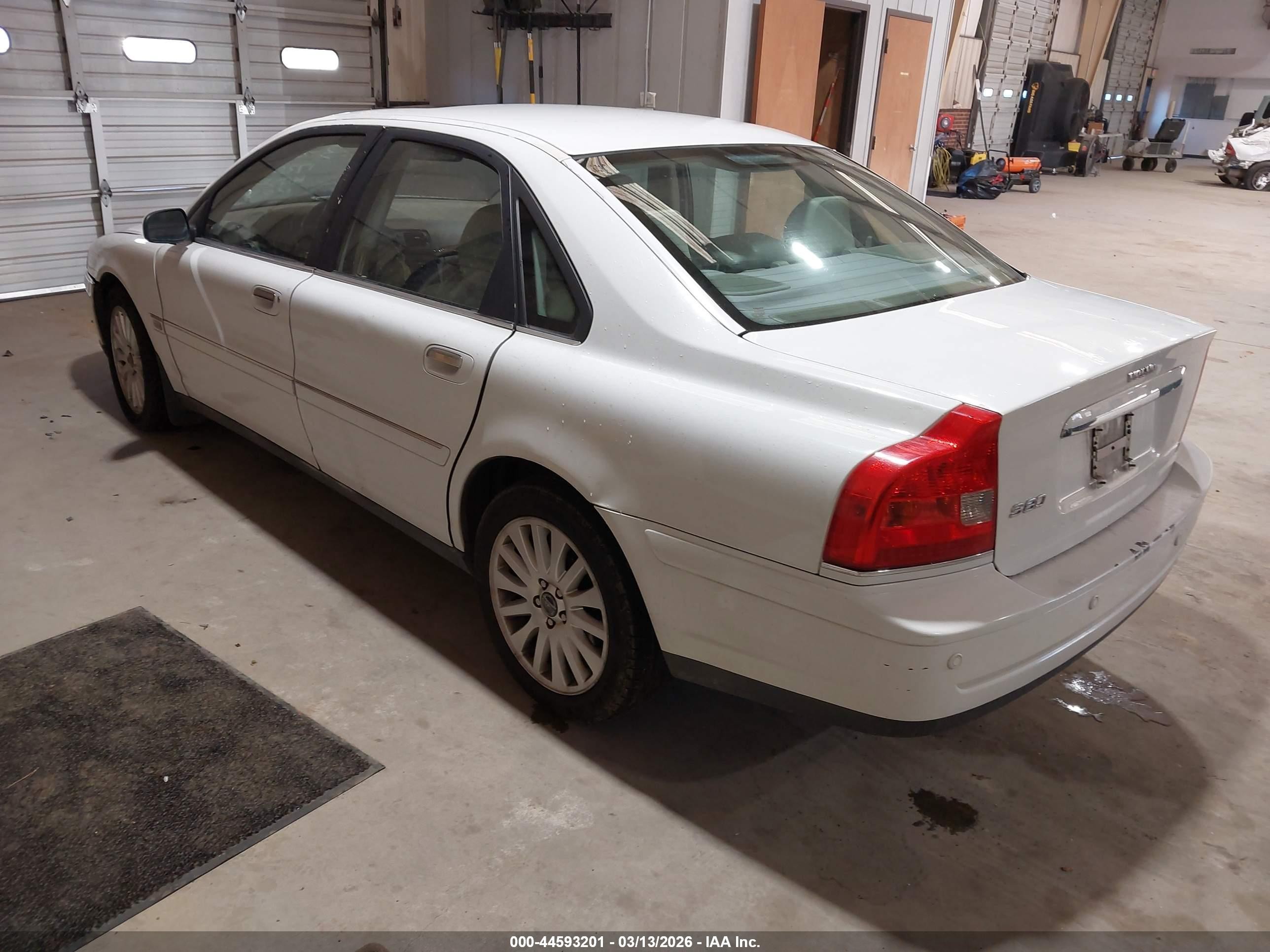 2006 Volvo S80 2.5t White vin: YV1TS592461441720