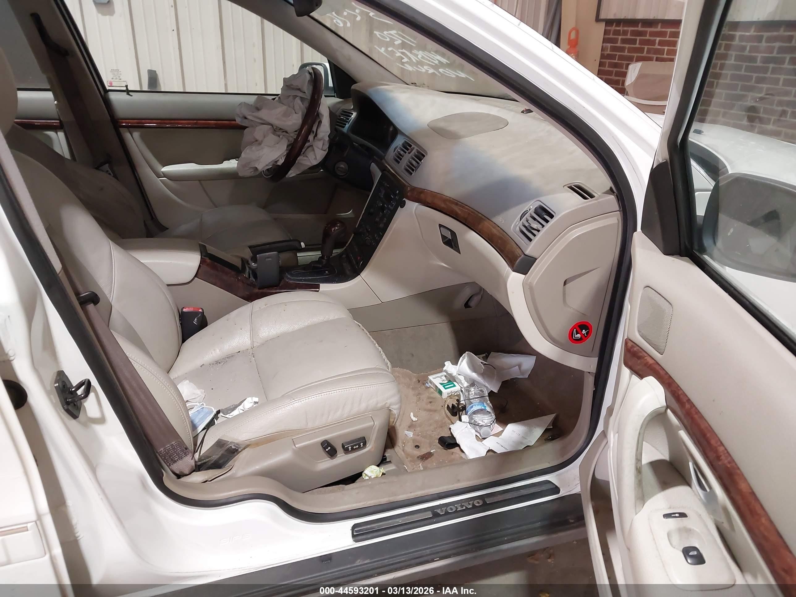 2006 Volvo S80 2.5t White vin: YV1TS592461441720