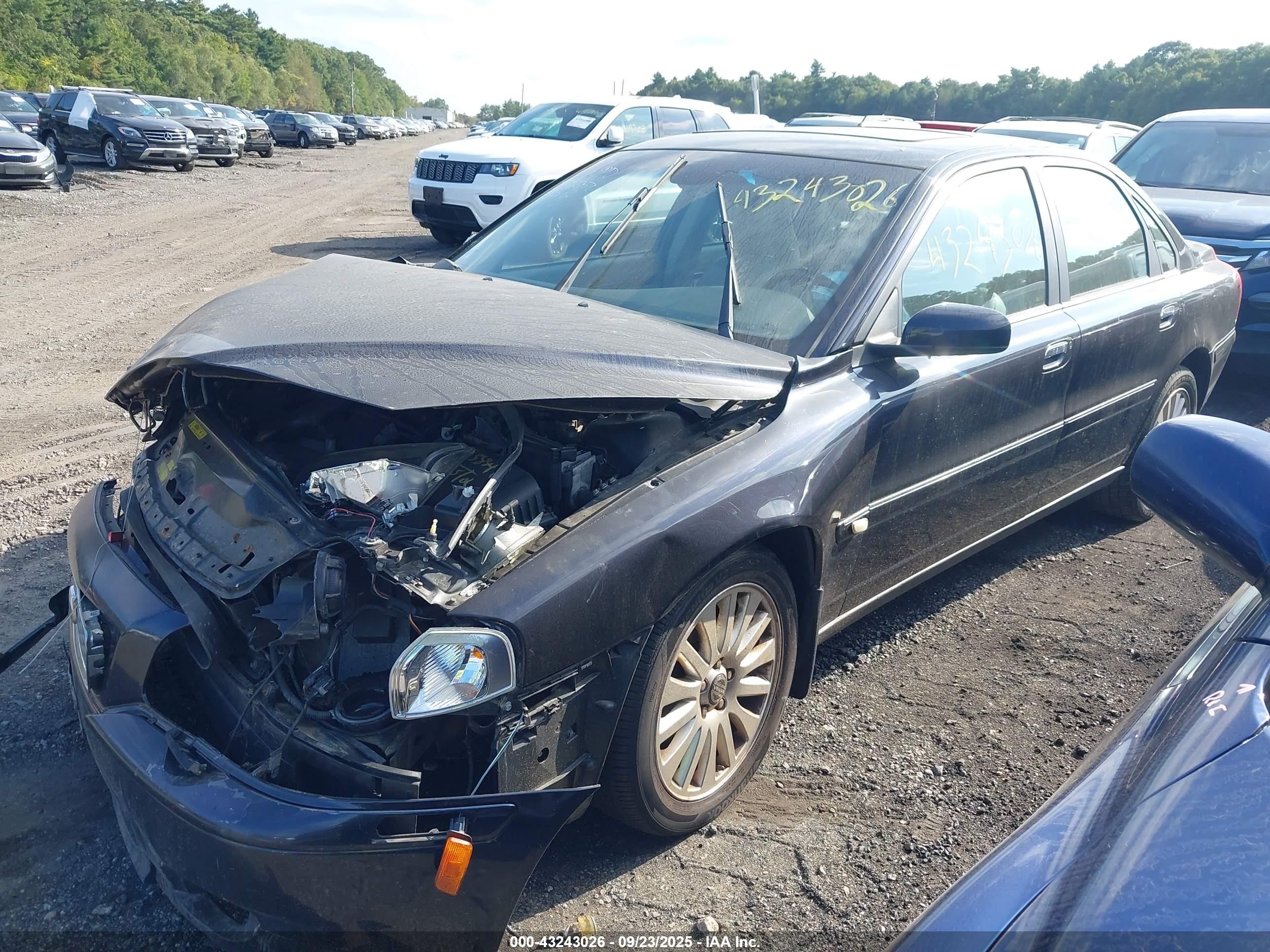 2006 Volvo S80 2.5t Black vin: YV1TS592461442575