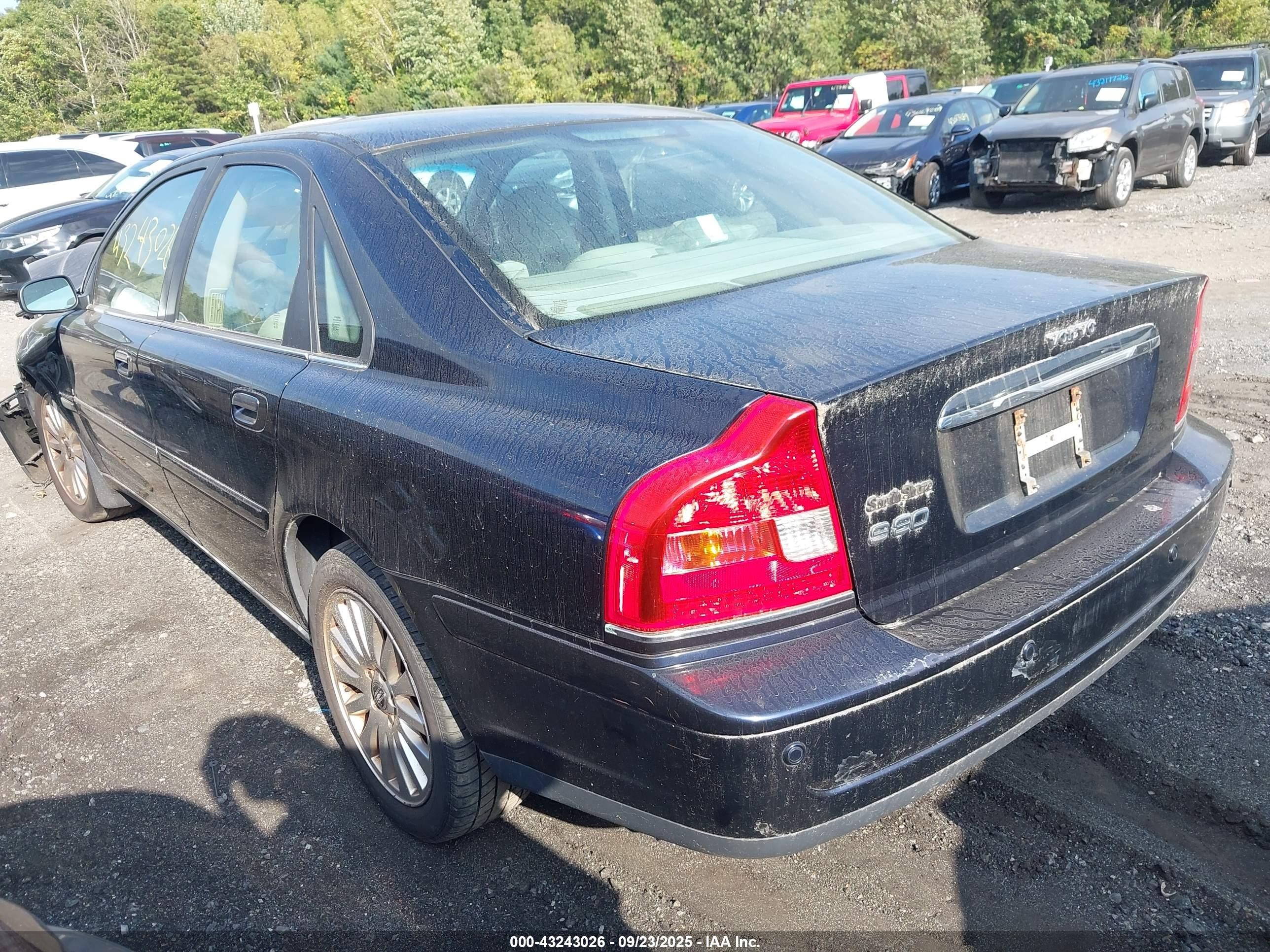 2006 Volvo S80 2.5t Black vin: YV1TS592461442575