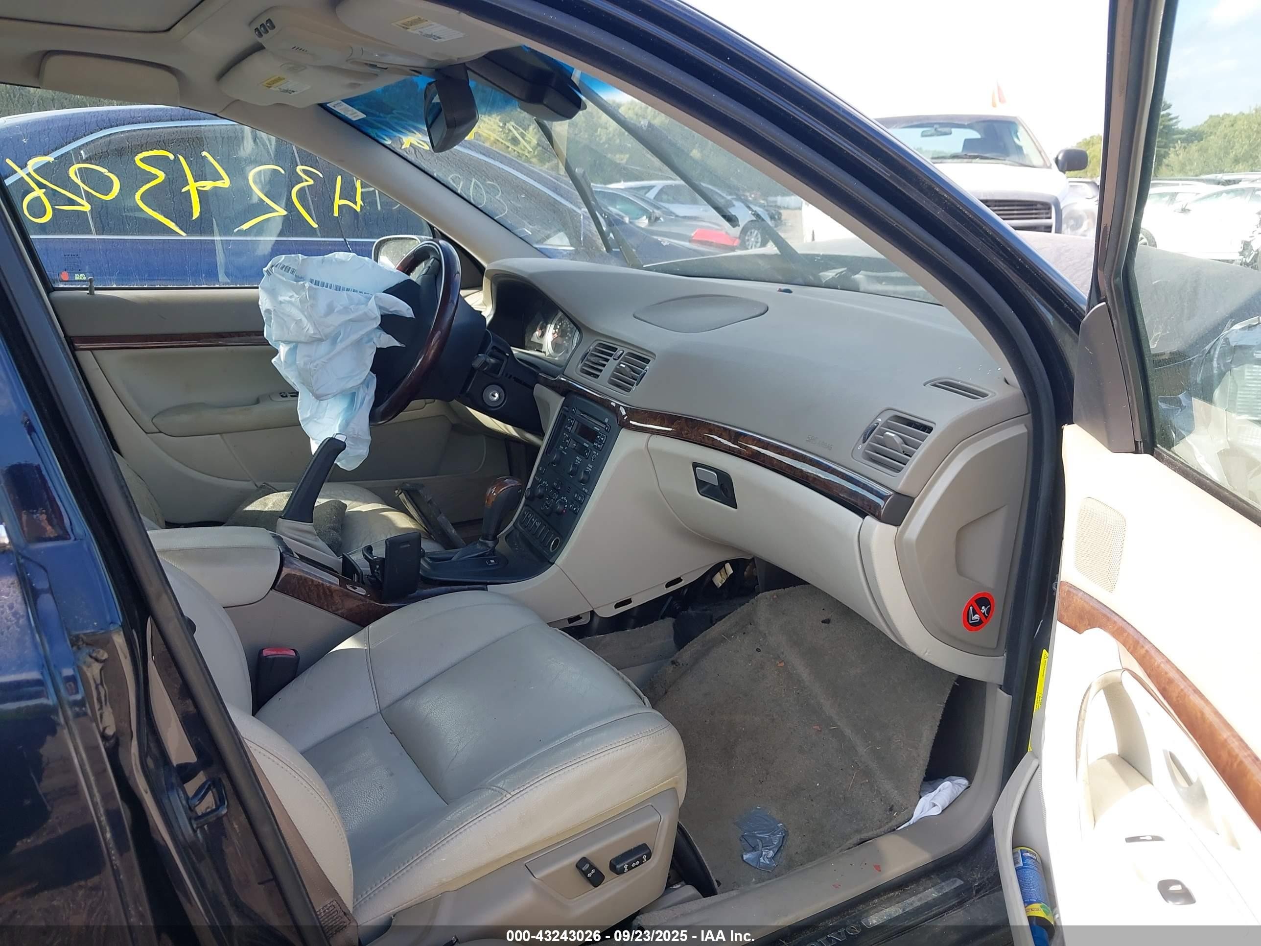 2006 Volvo S80 2.5t Black vin: YV1TS592461442575