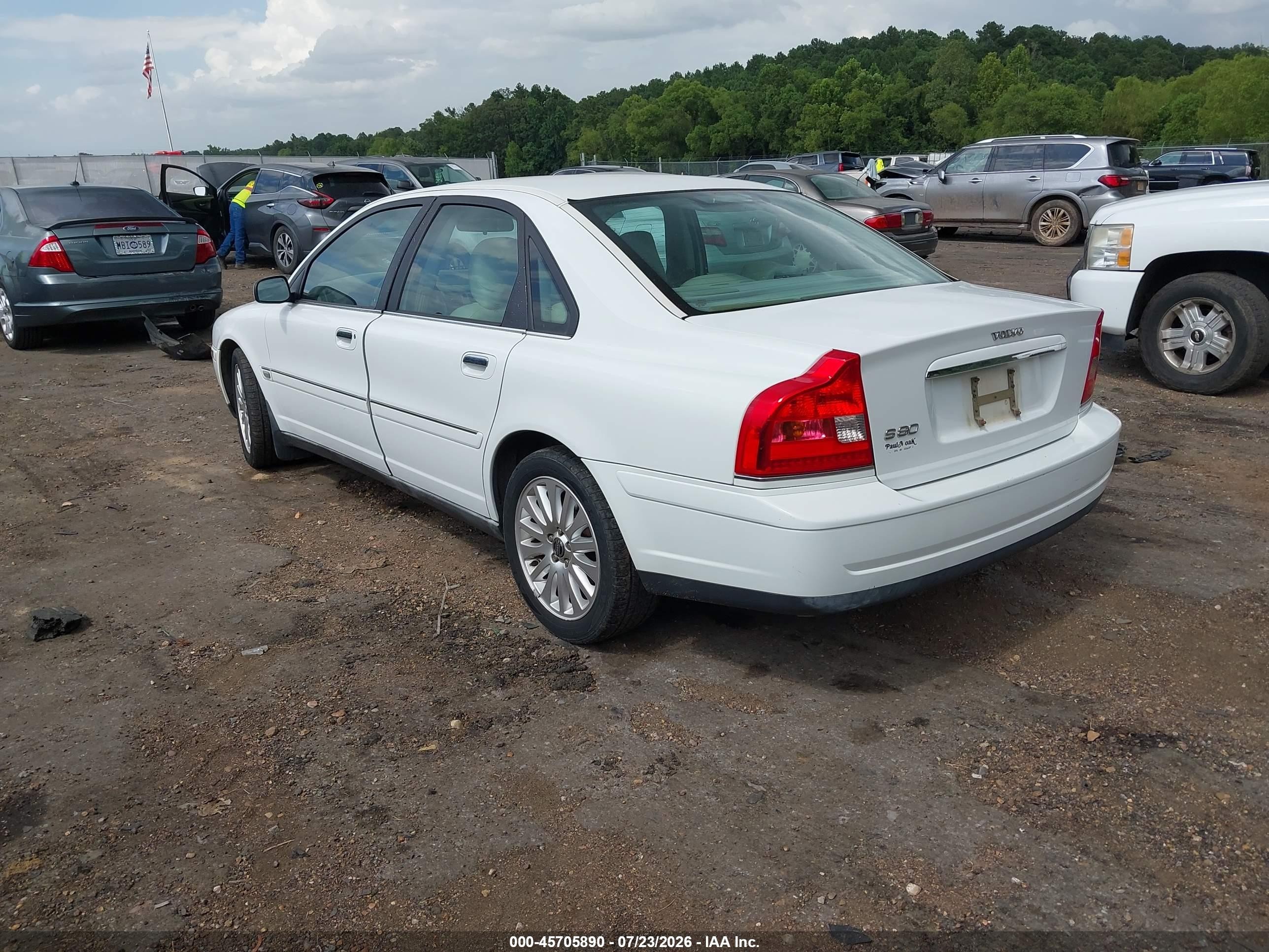 2006 Volvo S80 2.5t White vin: YV1TS592461445444