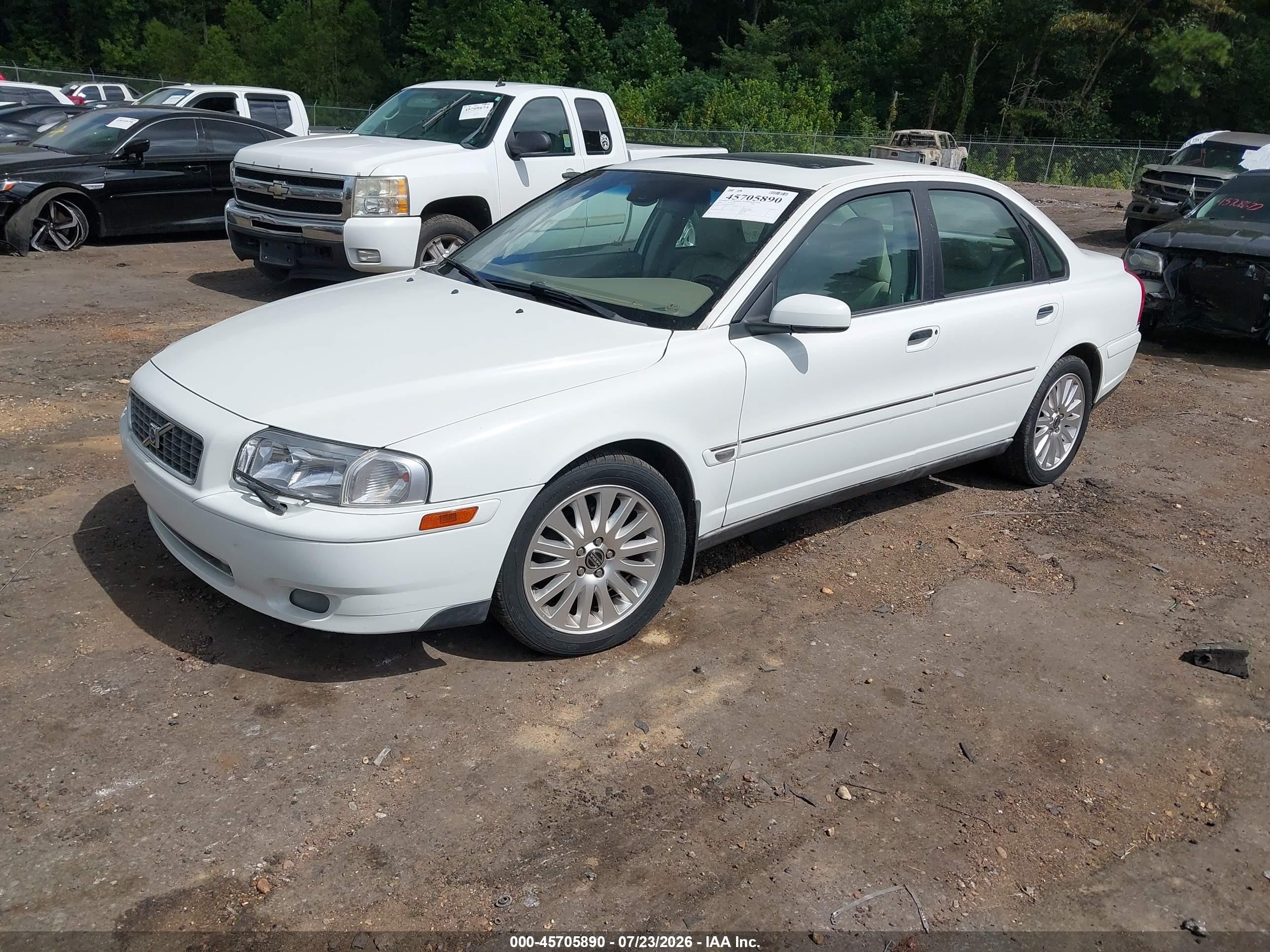 2006 Volvo S80 2.5t White vin: YV1TS592461445444