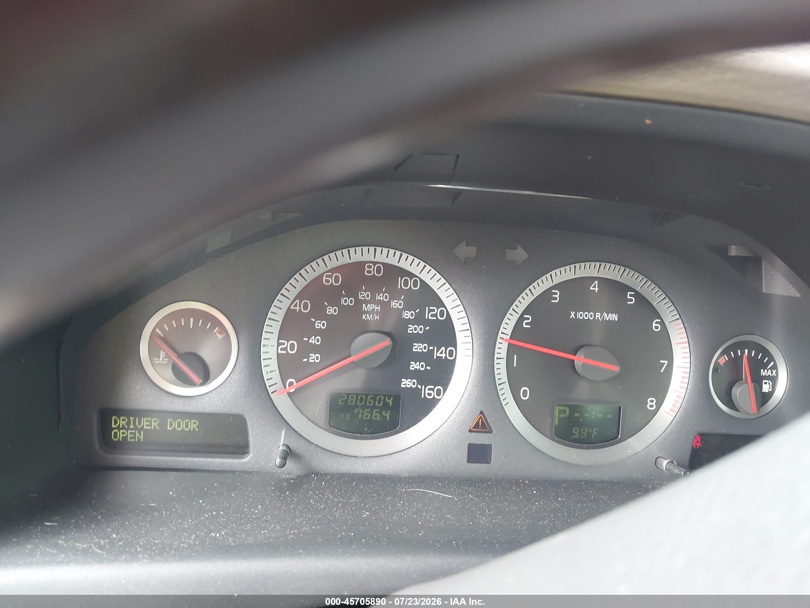 2006 Volvo S80 2.5t White vin: YV1TS592461445444