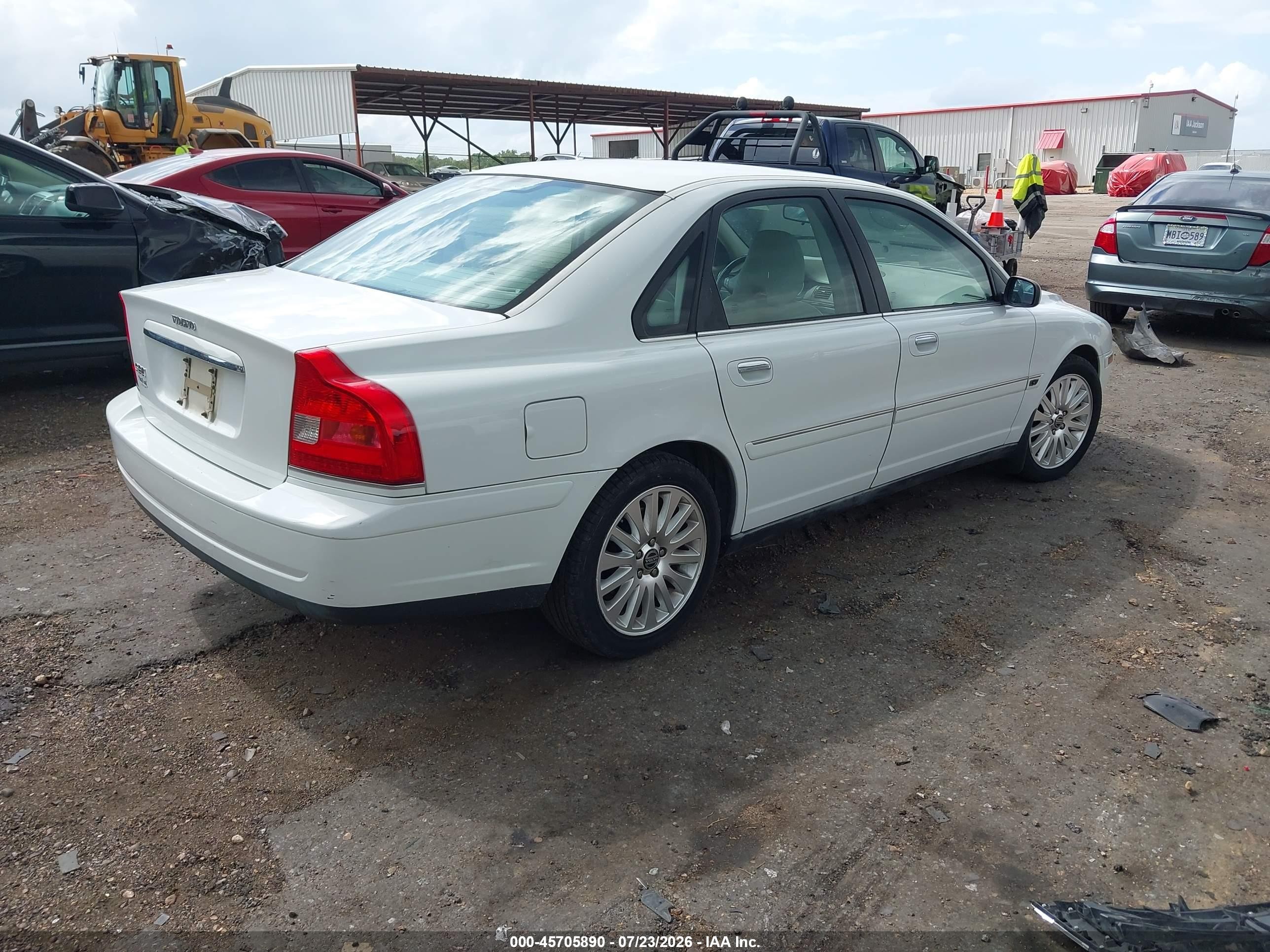 2006 Volvo S80 2.5t White vin: YV1TS592461445444