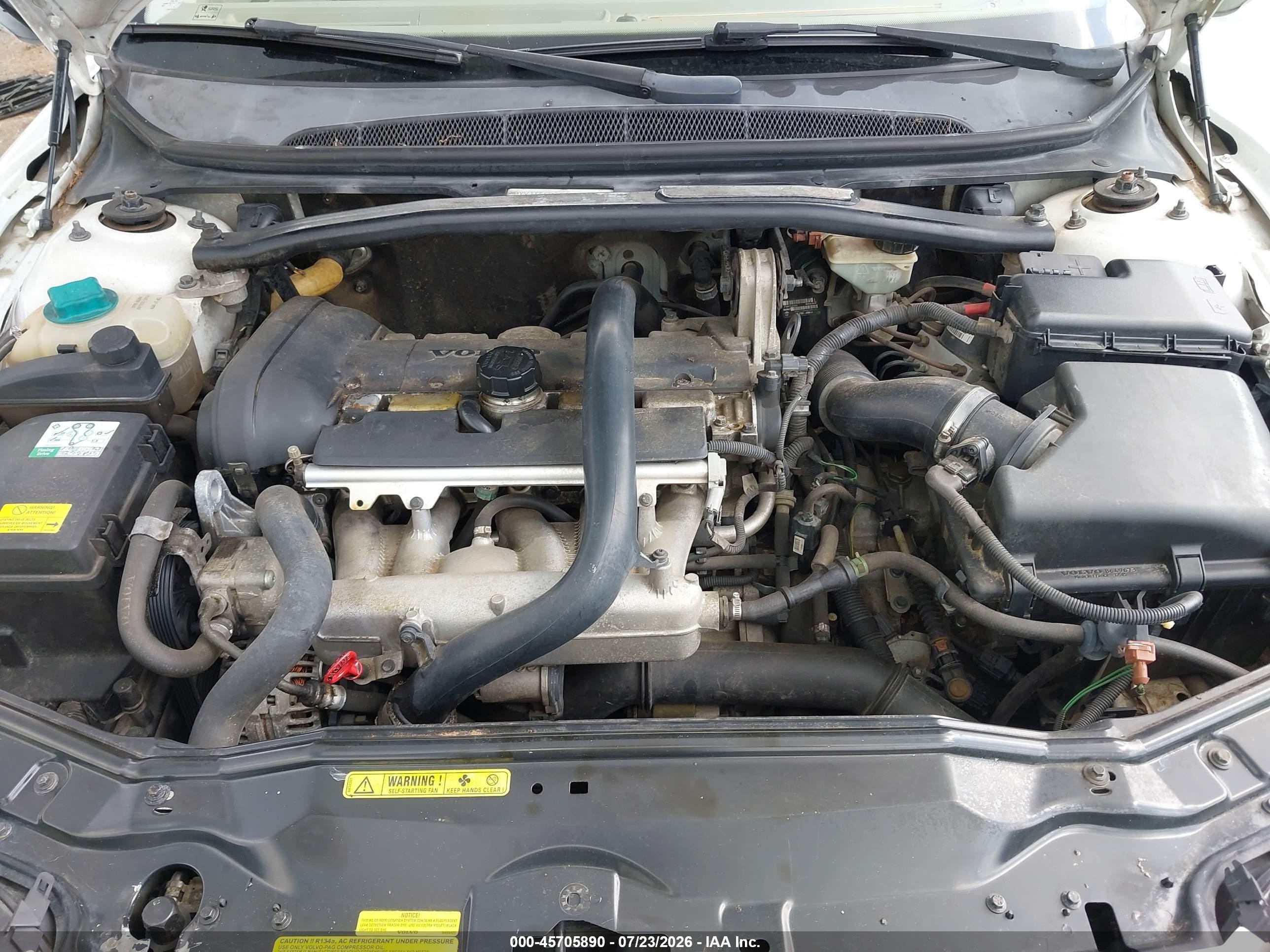 2006 Volvo S80 2.5t White vin: YV1TS592461445444