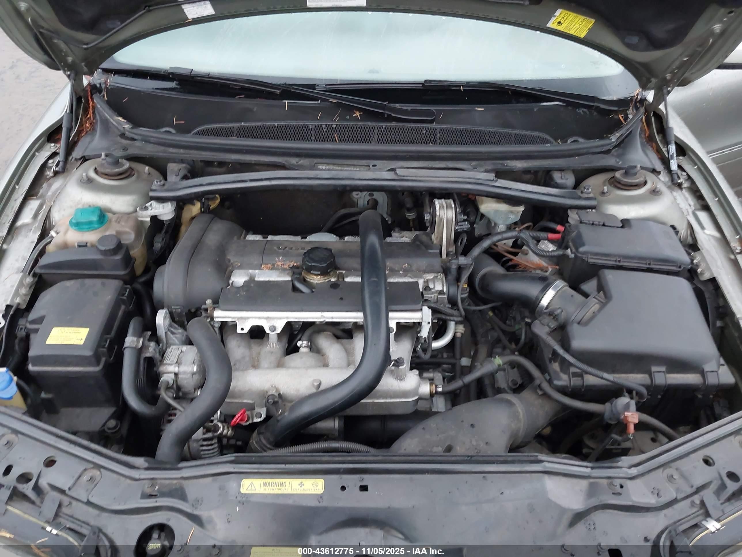 2006 Volvo S80 2.5t Gray vin: YV1TS592461446612