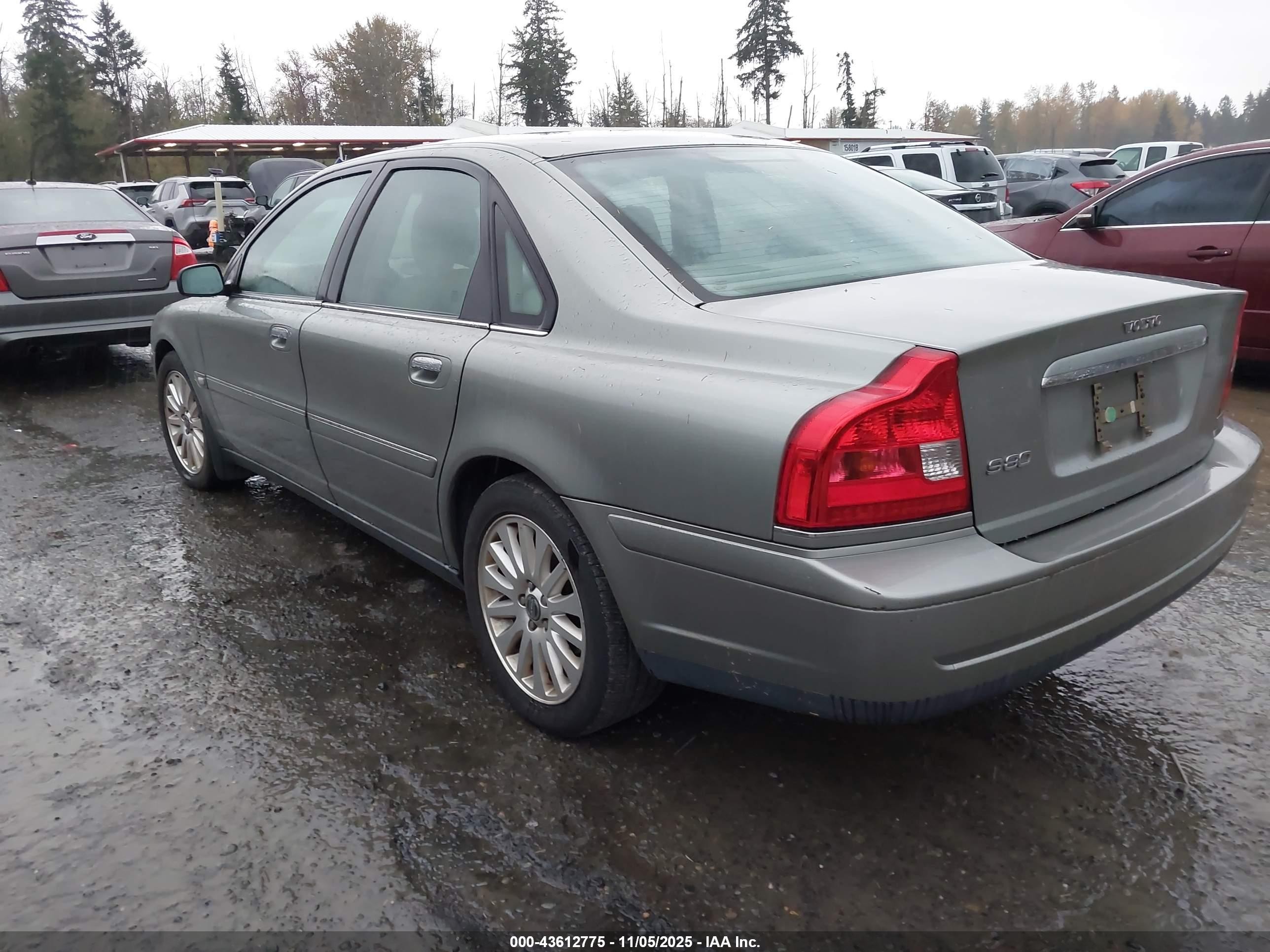 2006 Volvo S80 2.5t Gray vin: YV1TS592461446612