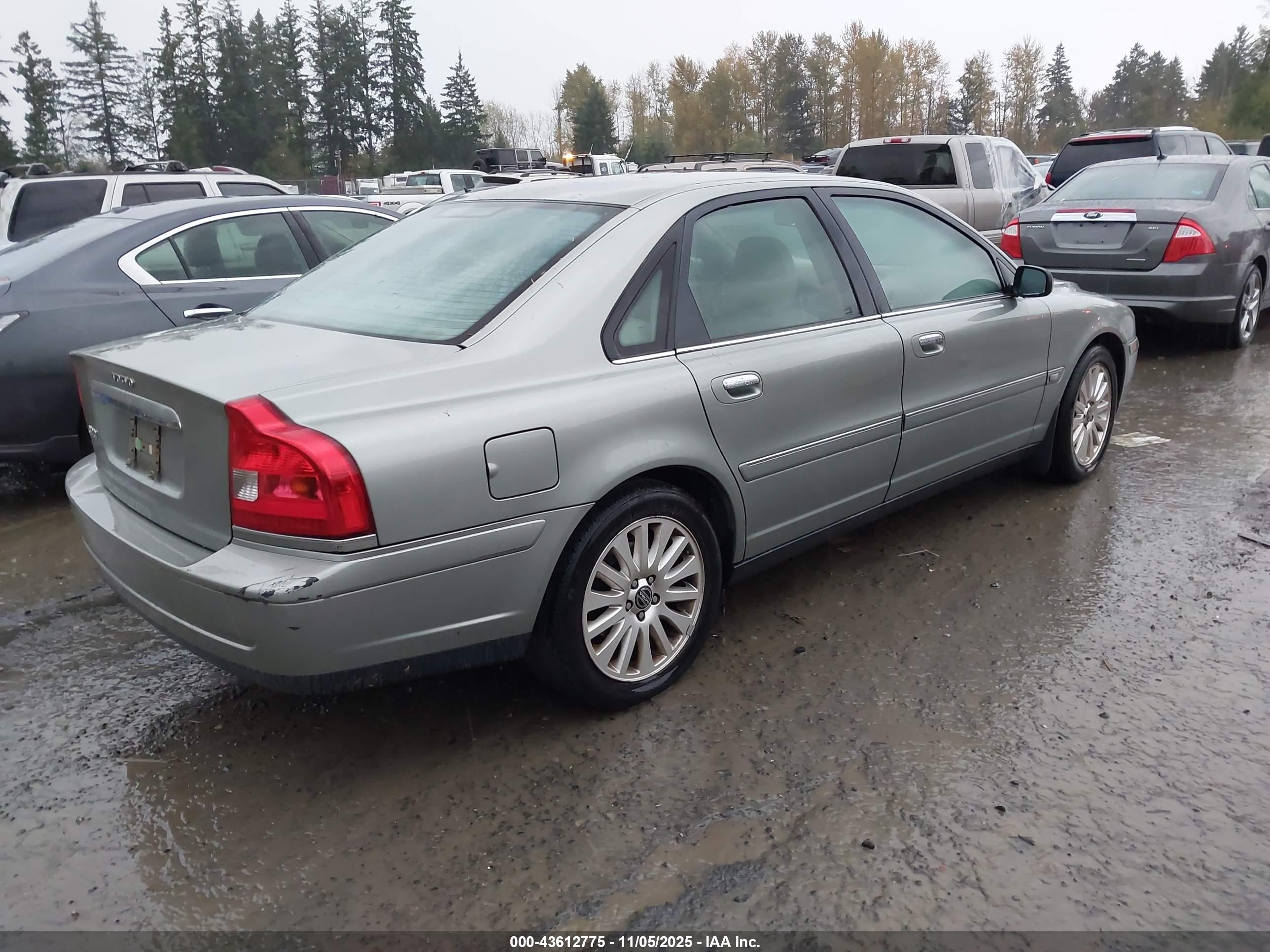 2006 Volvo S80 2.5t Gray vin: YV1TS592461446612