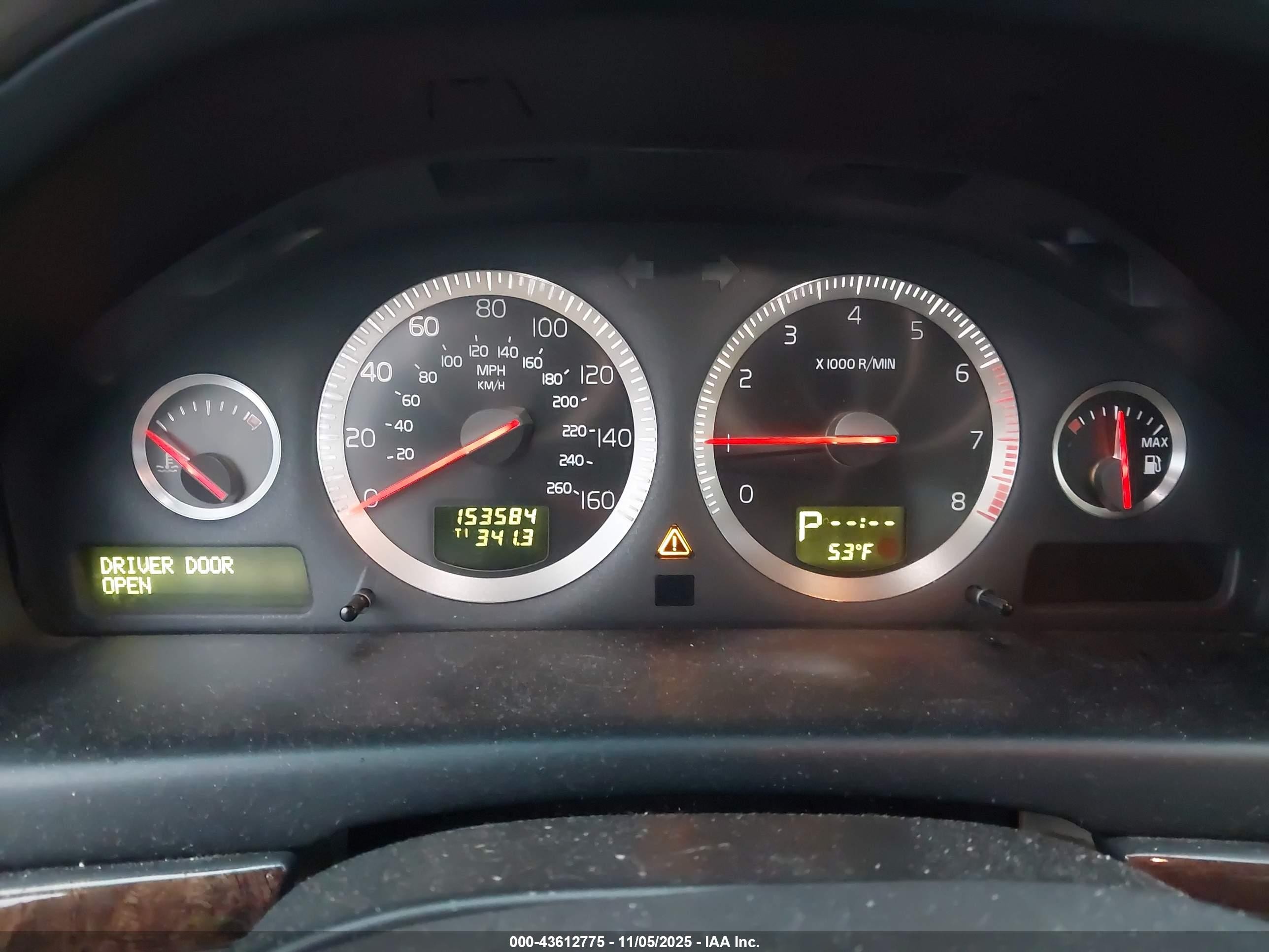 2006 Volvo S80 2.5t Gray vin: YV1TS592461446612