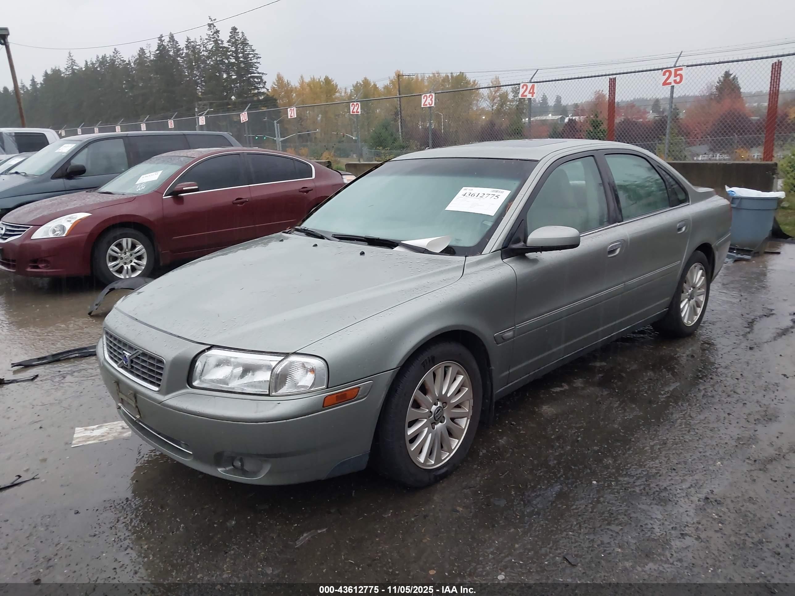 2006 Volvo S80 2.5t Gray vin: YV1TS592461446612