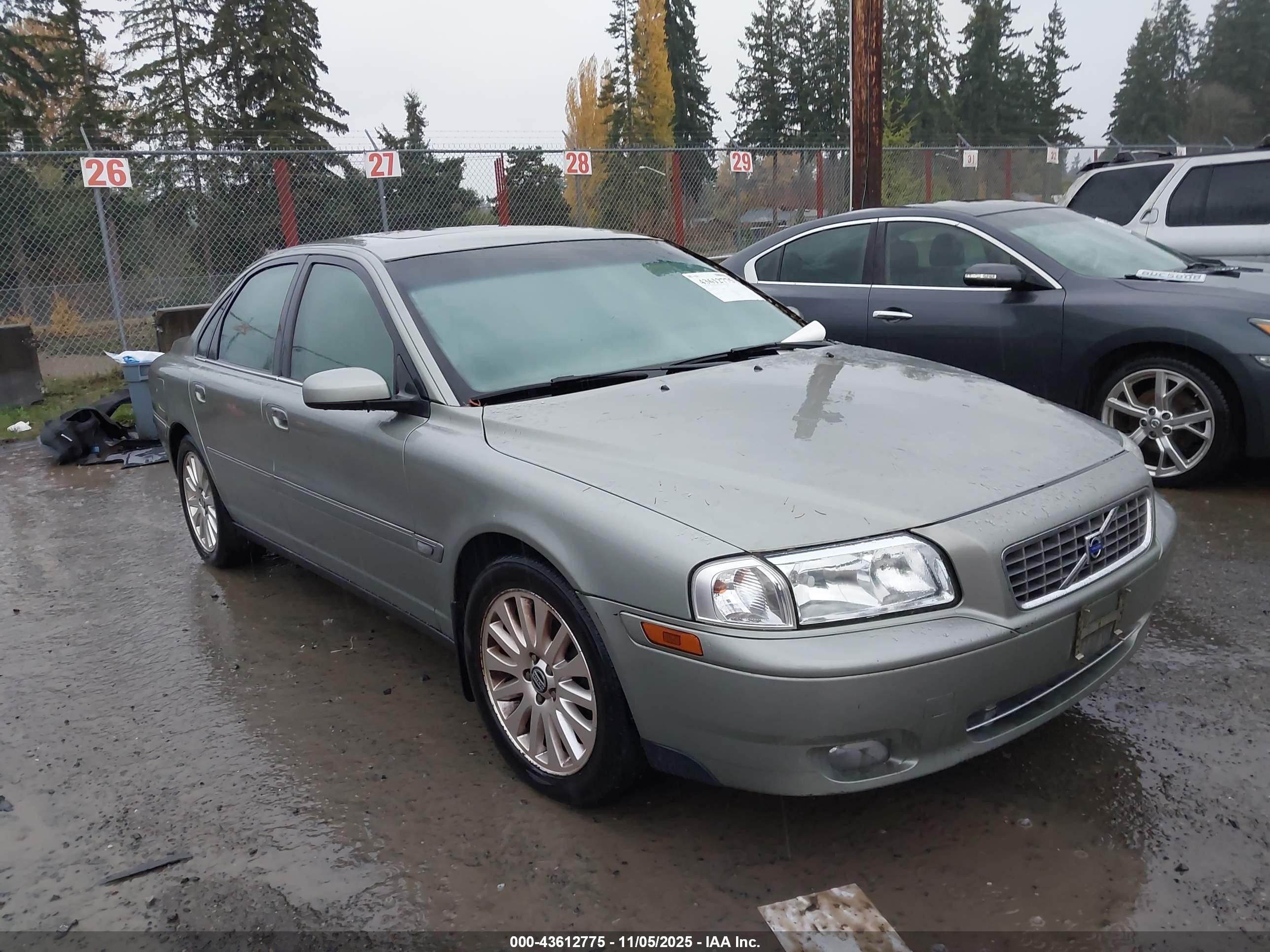 2006 Volvo S80 2.5t Gray vin: YV1TS592461446612