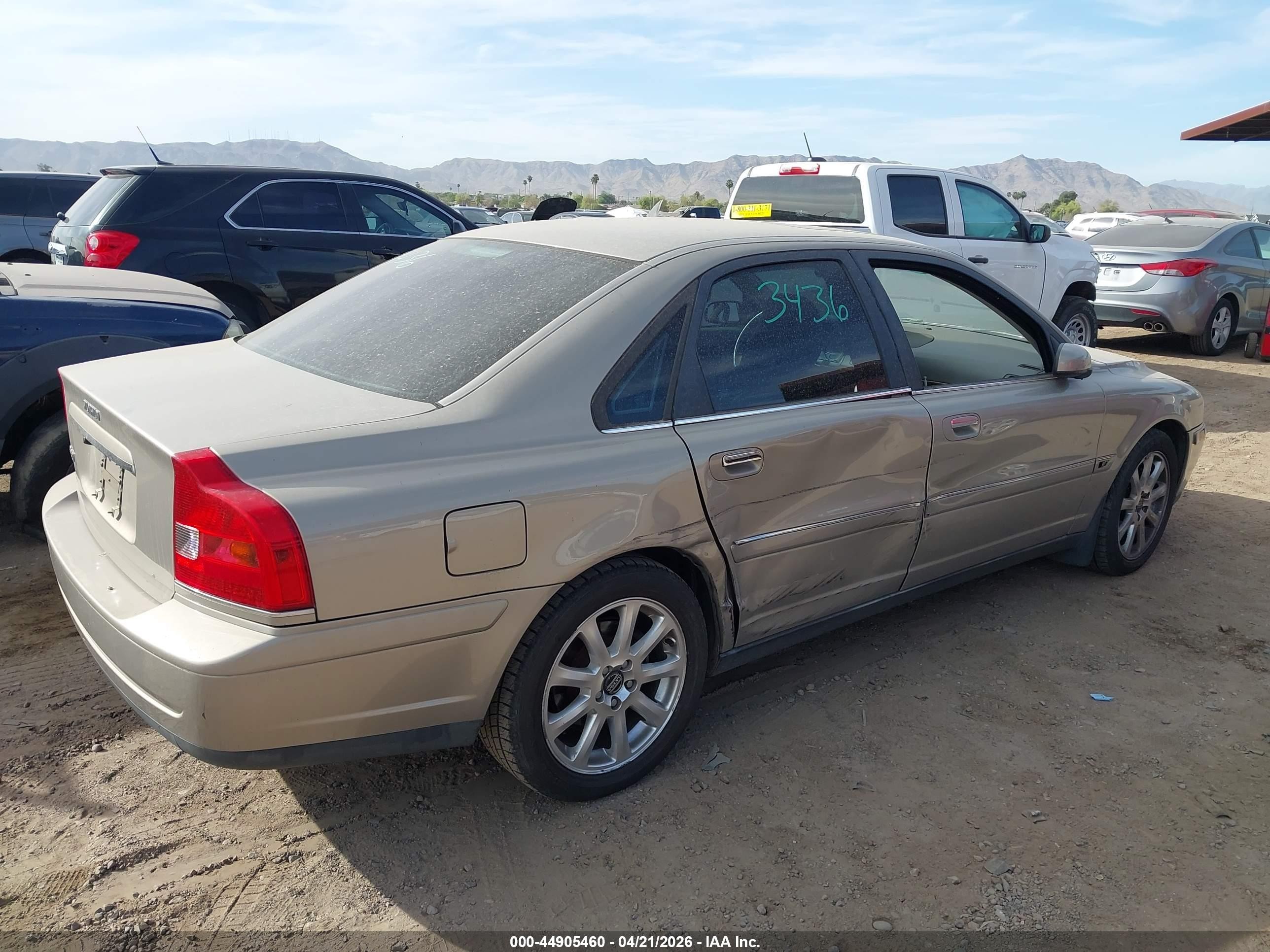 2005 Volvo S80 2.5t Silver vin: YV1TS592551408059
