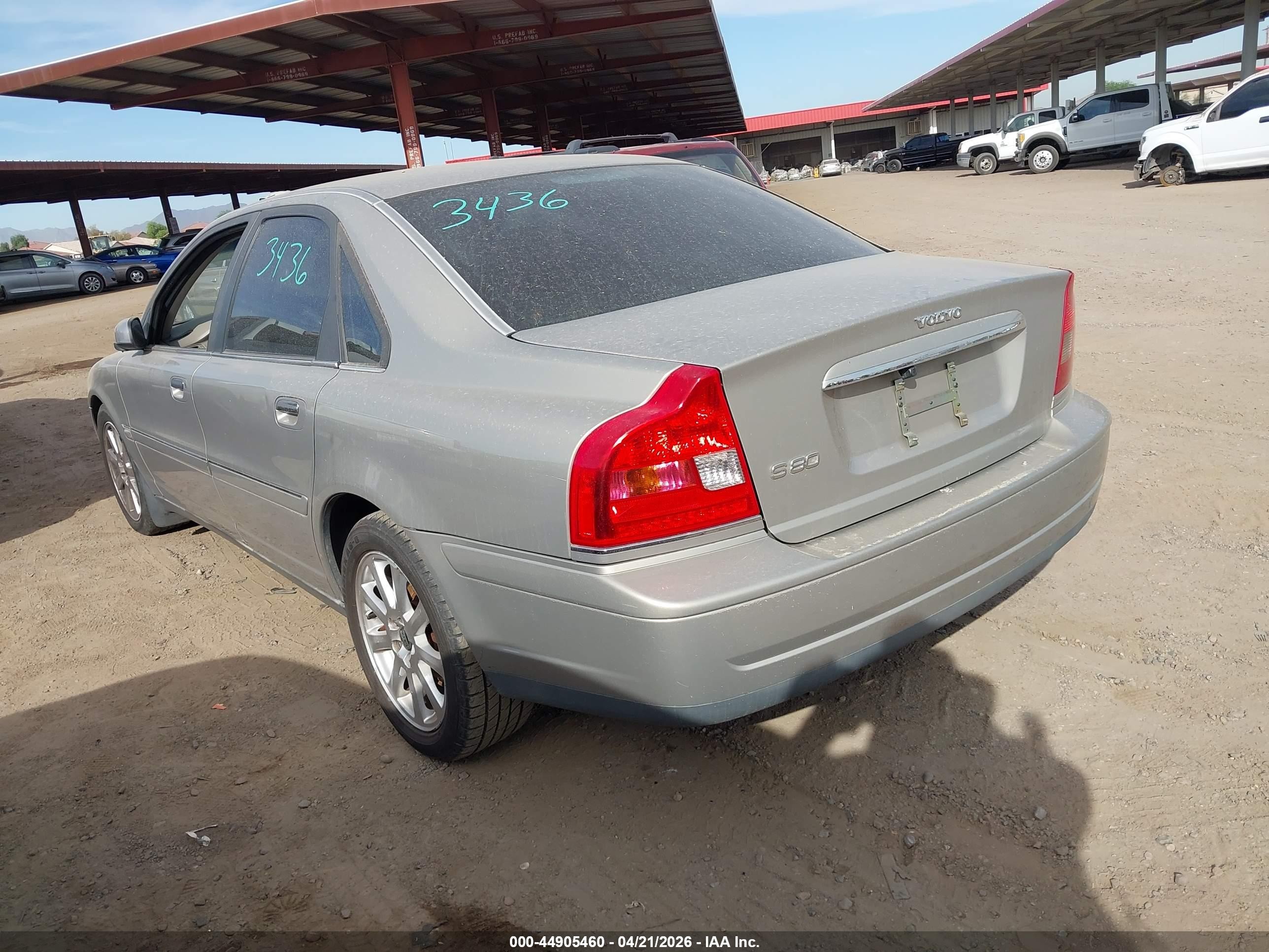 2005 Volvo S80 2.5t Silver vin: YV1TS592551408059