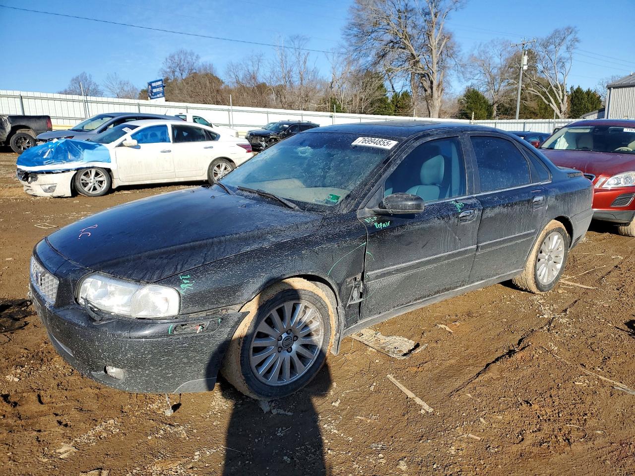2006 Volvo S80 2.5t Black vin: YV1TS592561445856