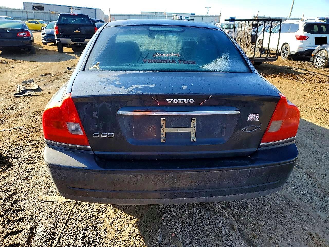 2006 Volvo S80 2.5t Black vin: YV1TS592561445856