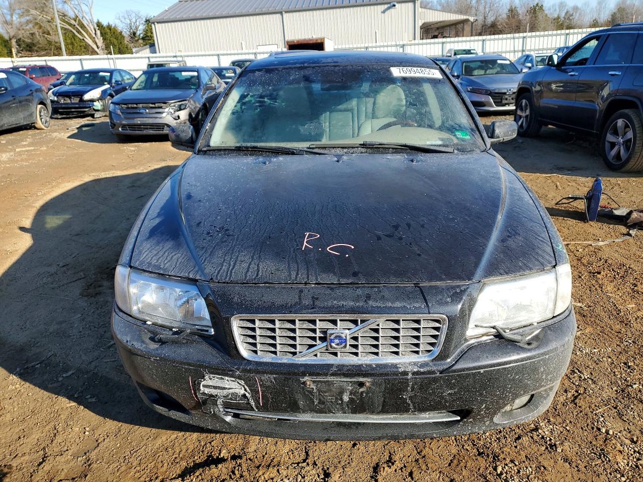 2006 Volvo S80 2.5t Black vin: YV1TS592561445856
