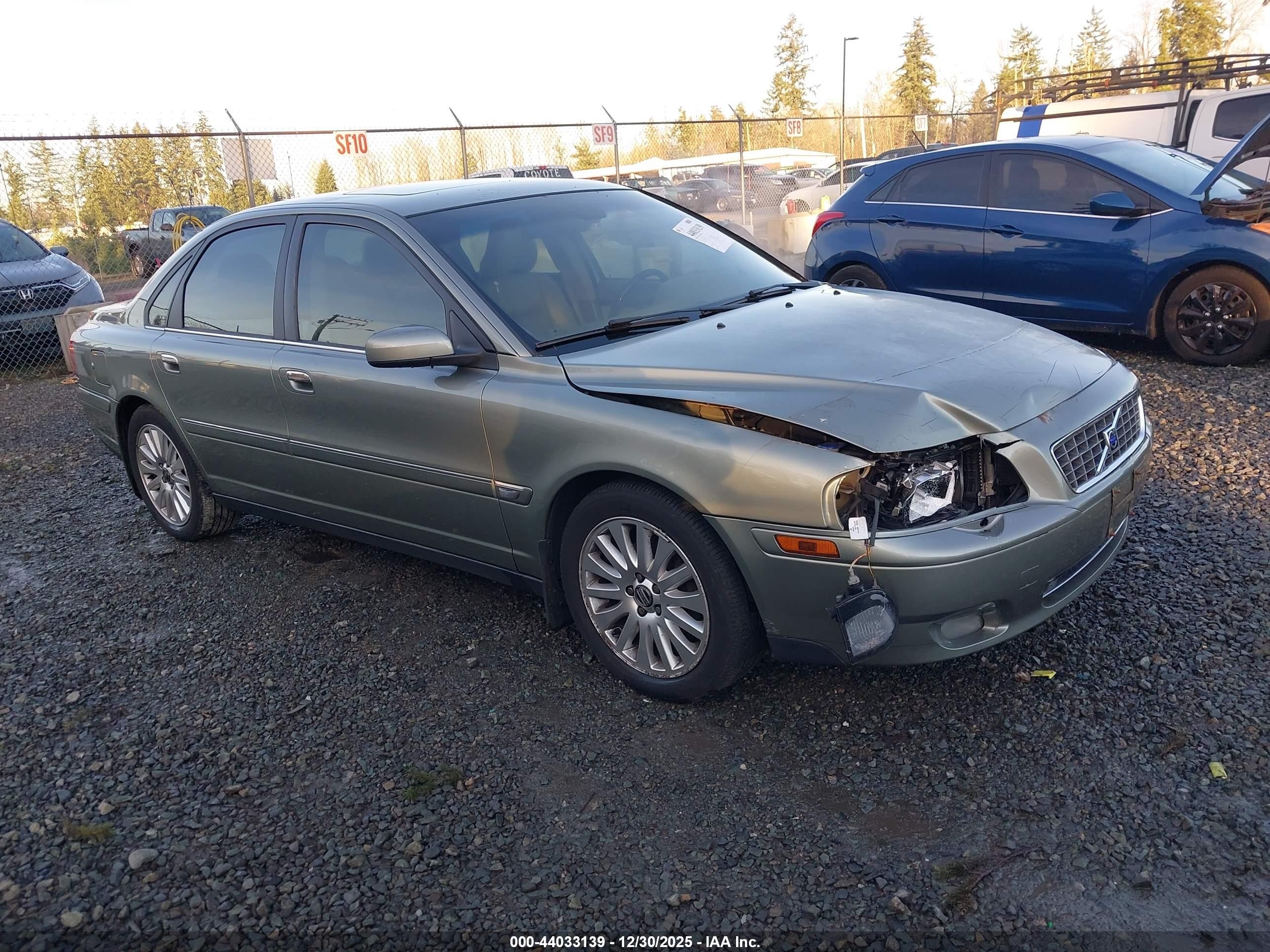 2006 Volvo S80 2.5t Green vin: YV1TS592661428113