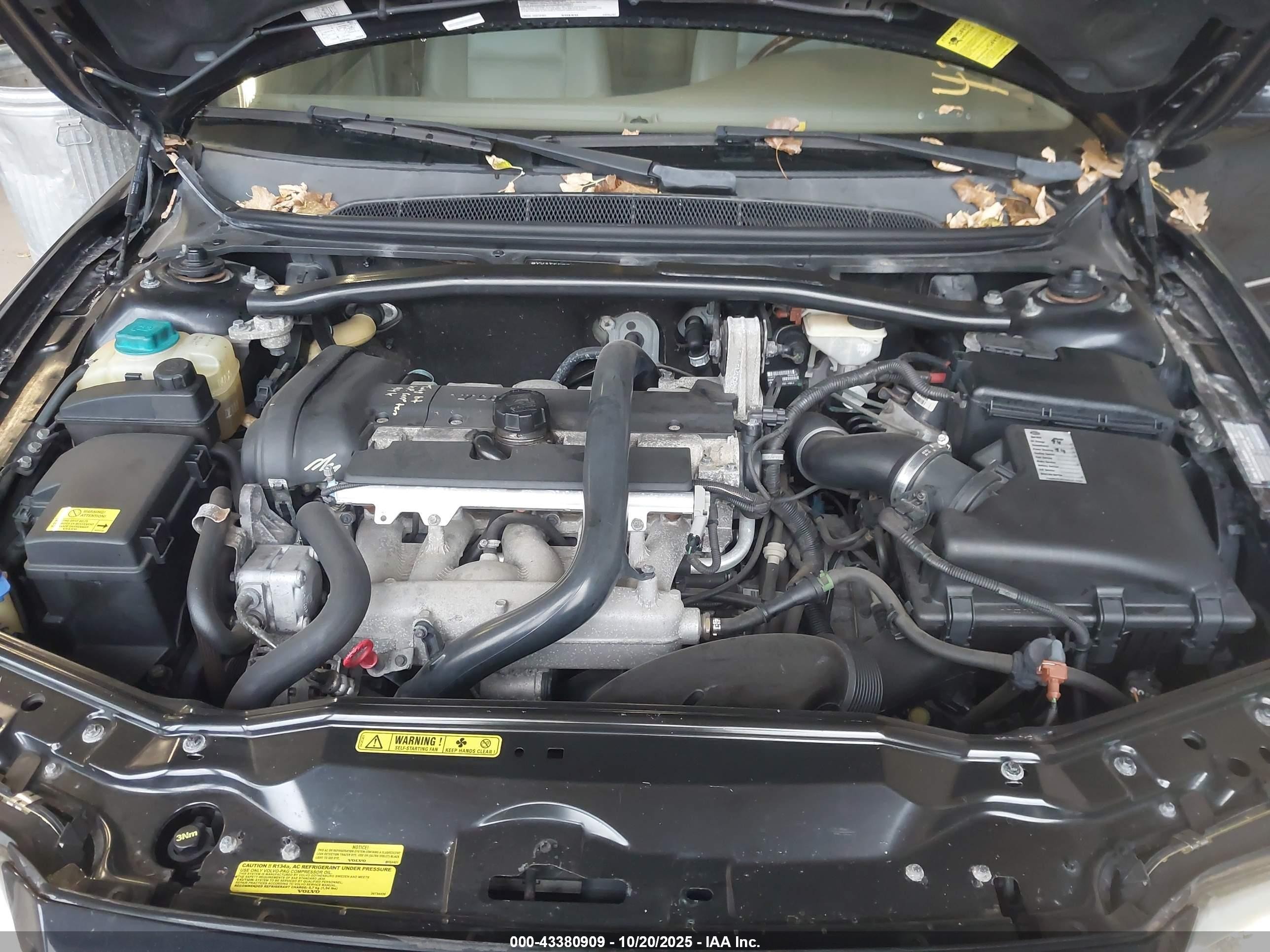 2006 Volvo S80 2.5t Черный vin: YV1TS592661436891