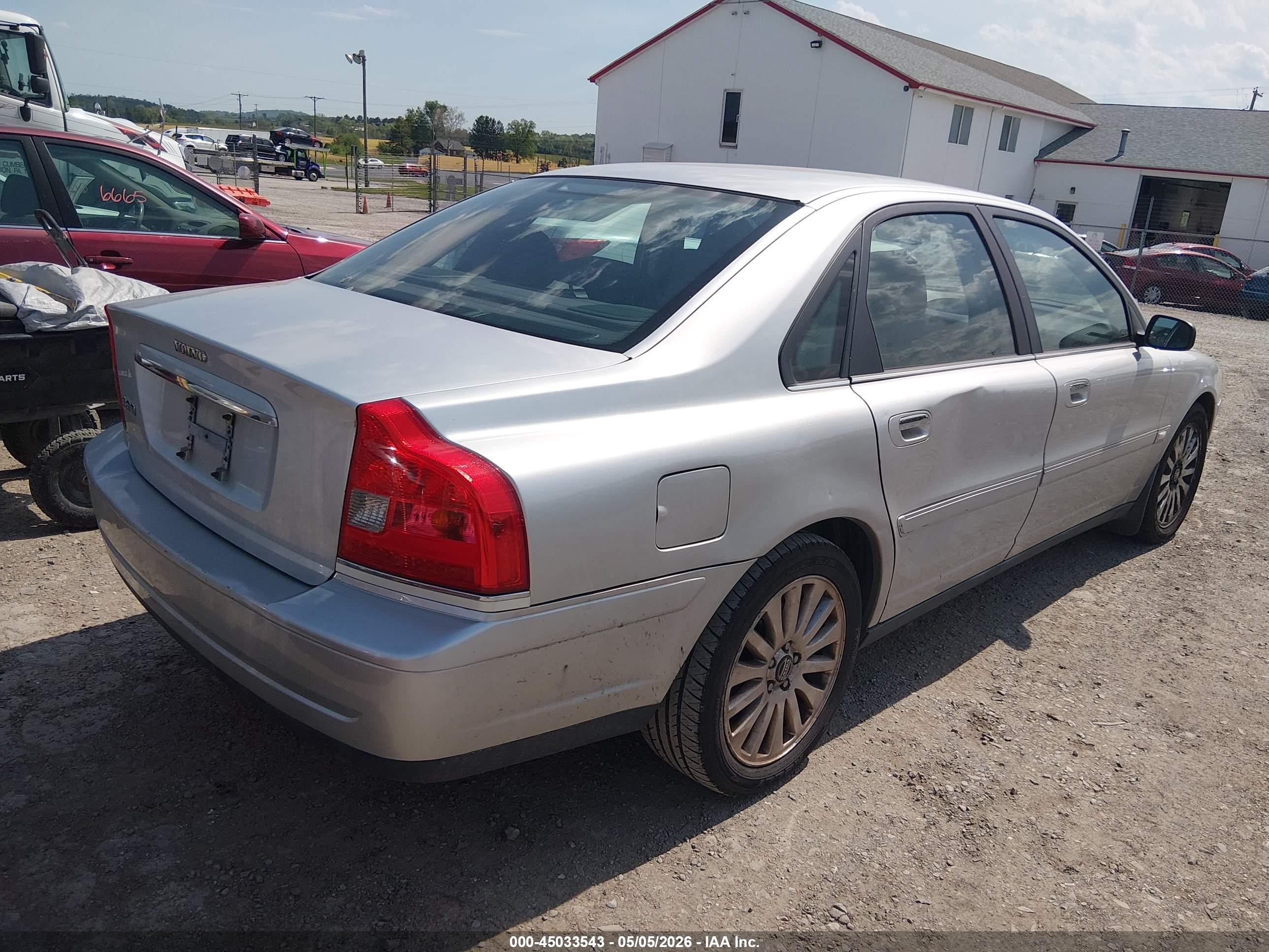2006 Volvo S80 2.5t Silver vin: YV1TS592661440150