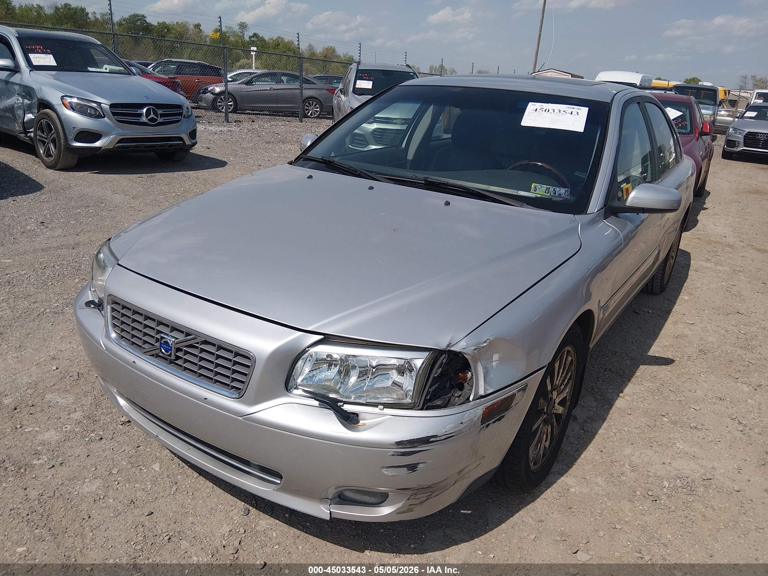 2006 Volvo S80 2.5t Silver vin: YV1TS592661440150
