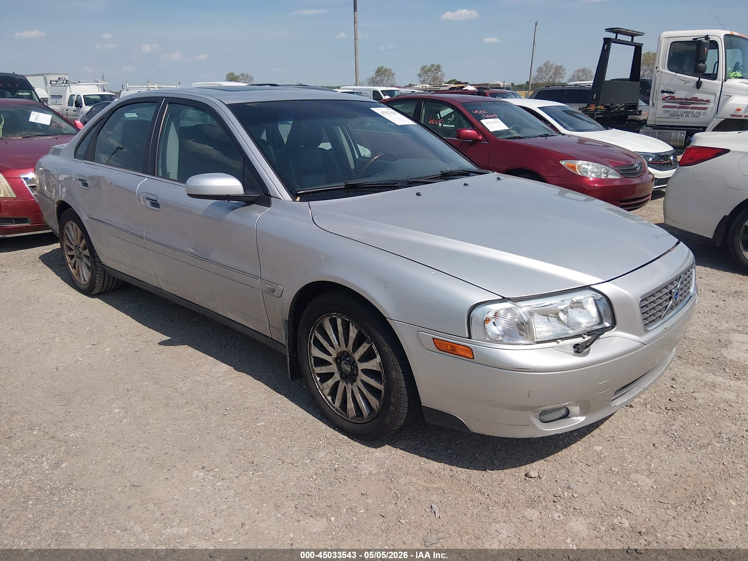 2006 Volvo S80 2.5t Silver vin: YV1TS592661440150